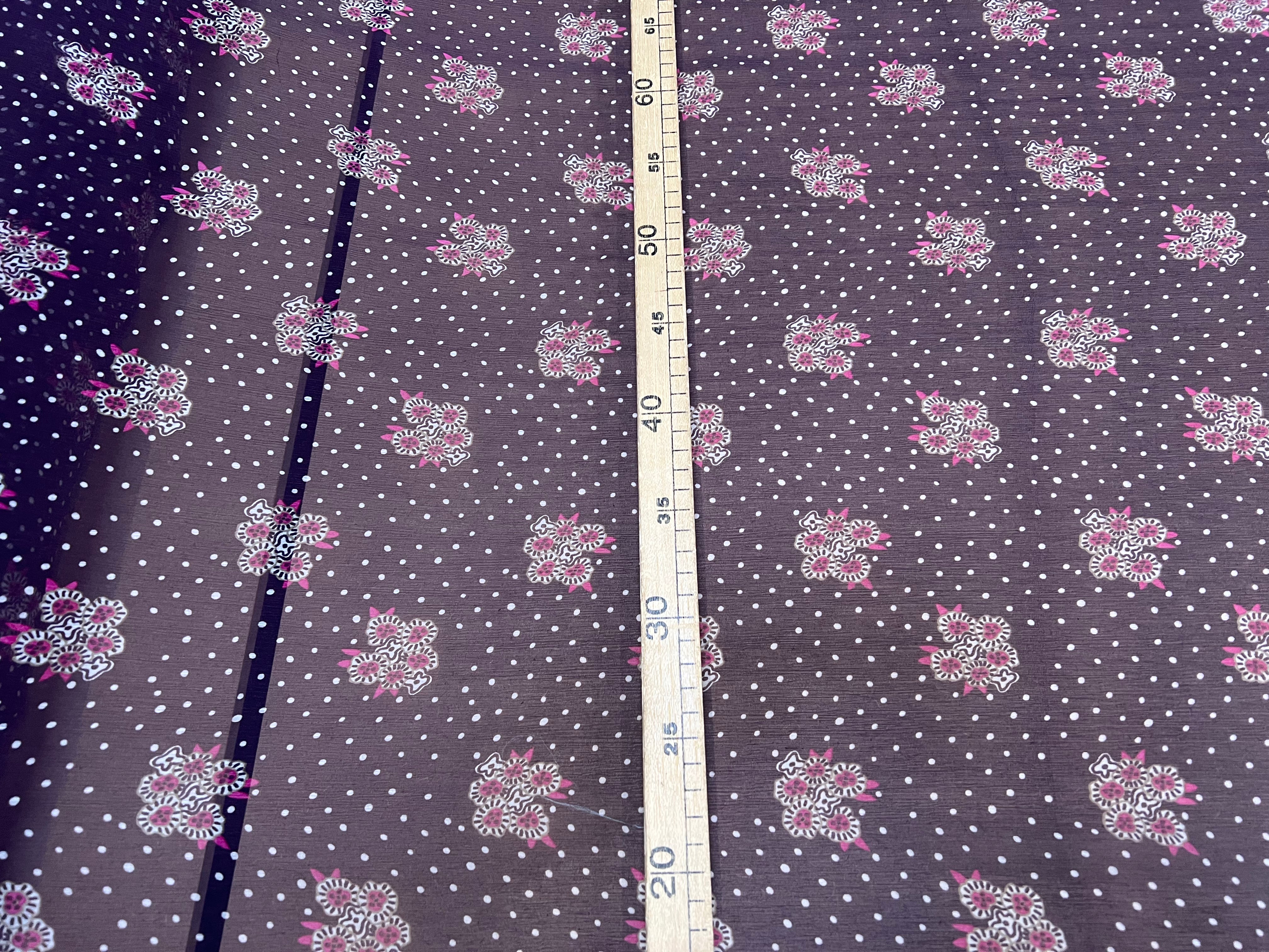 CRÉPON DE SOIE MAZZO DI FIORI E SETA VIOLET - My Little Coupon