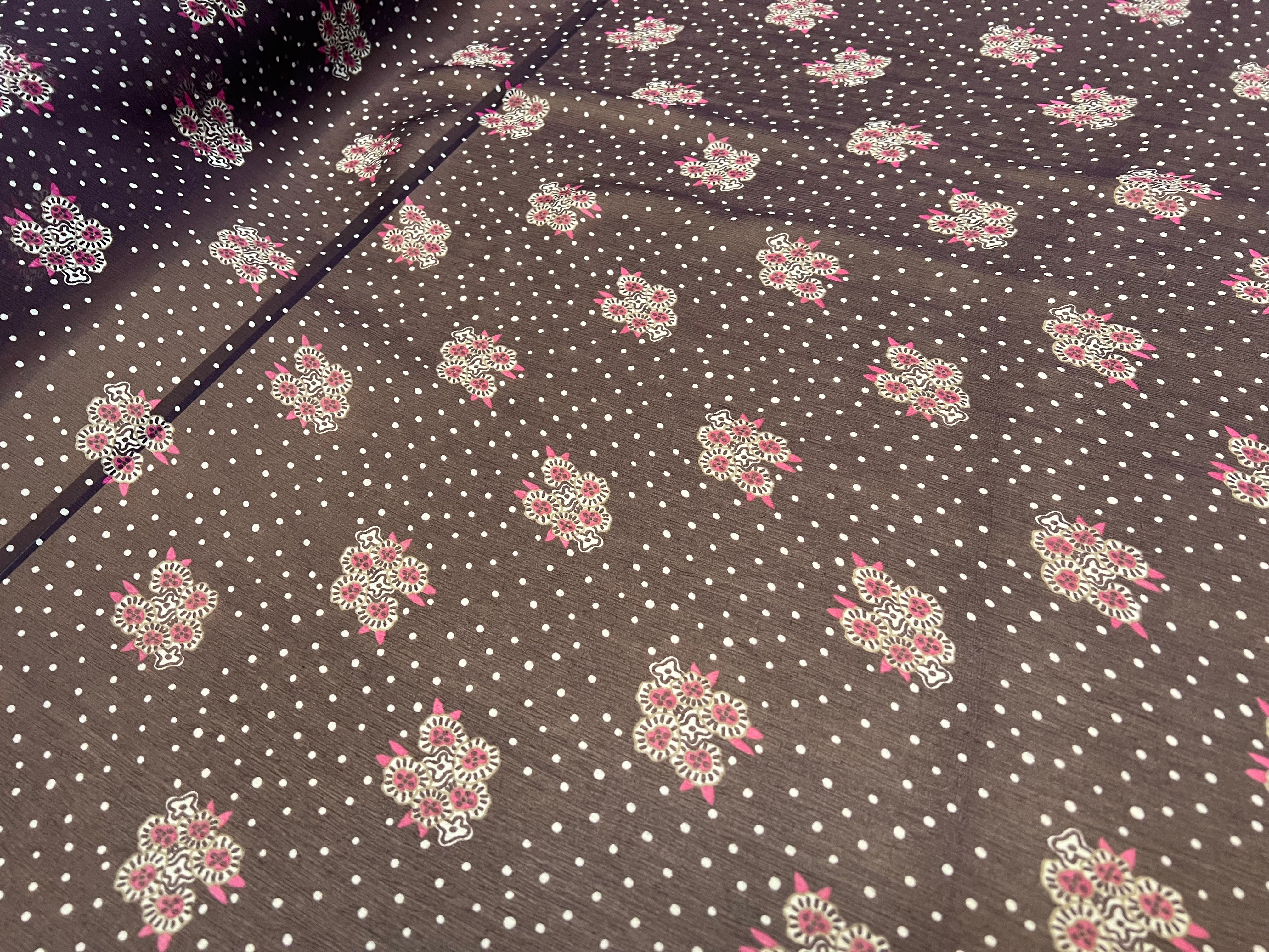 CRÉPON DE SOIE MAZZO DI FIORI E SETA VIOLET - My Little Coupon