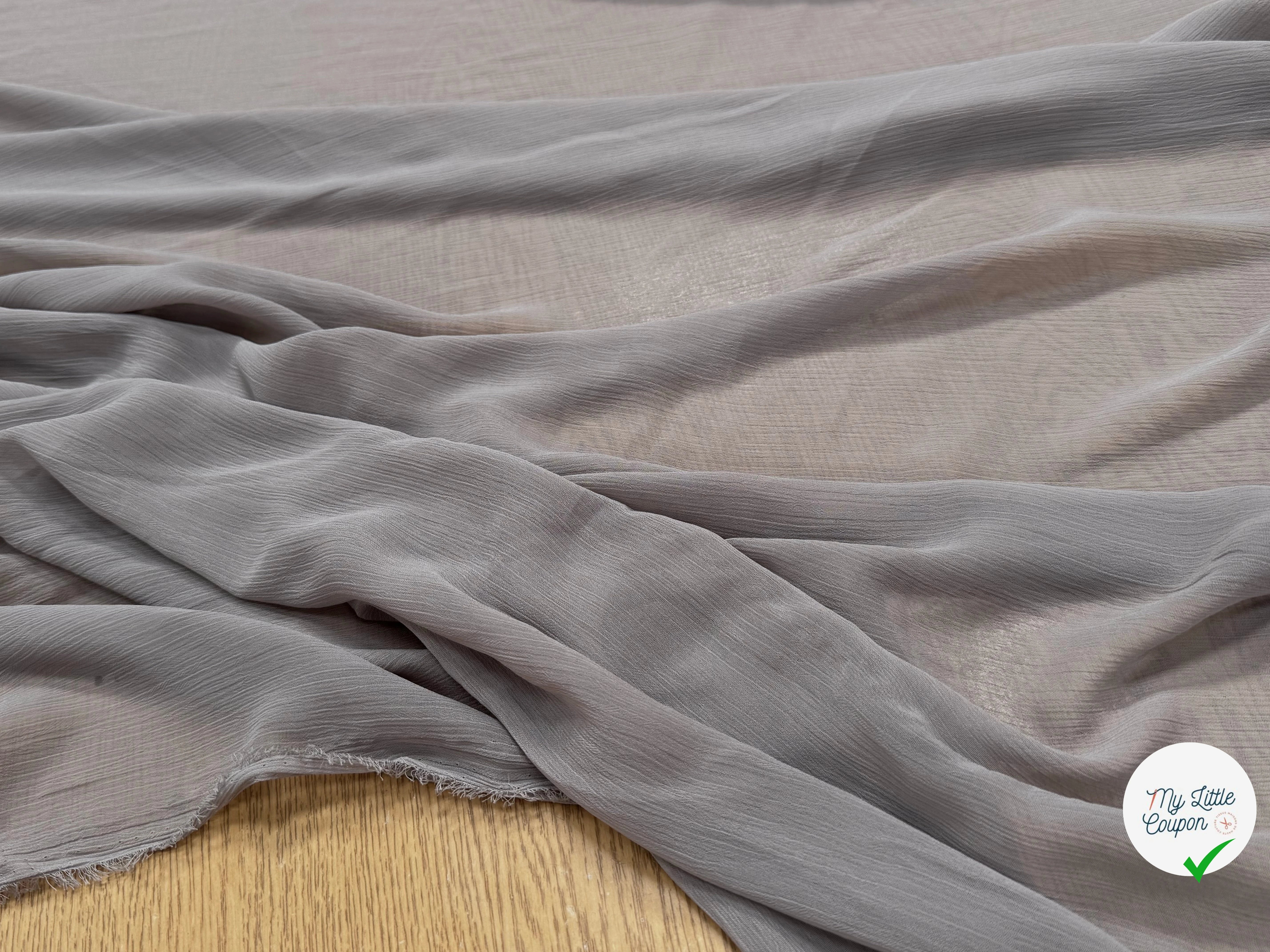 CREPON ÉFFET PLISSÉ ROYAL BEIGE - My Little Coupon