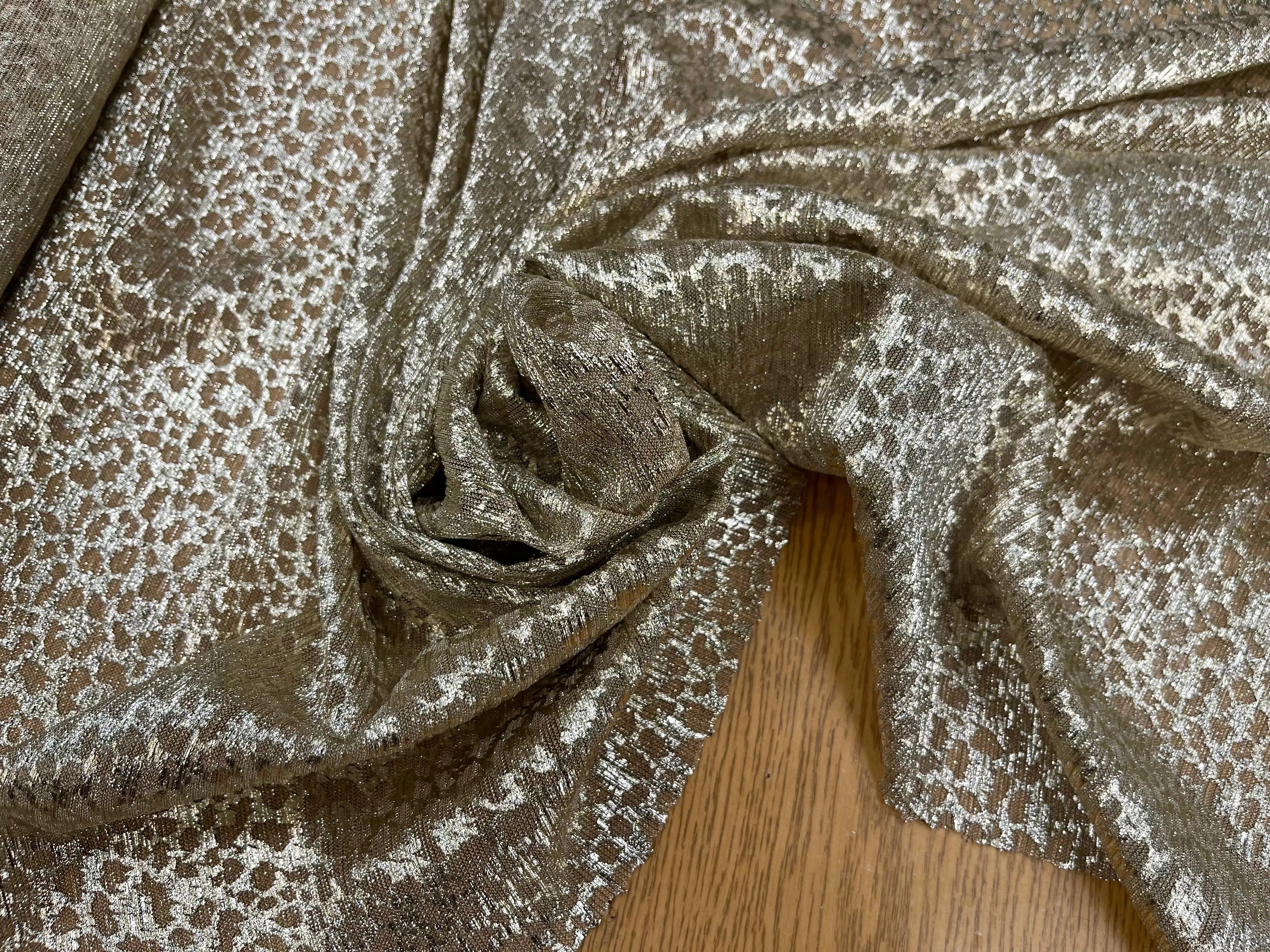 CREPON LUREX LÉOPARD GOLD - My Little Coupon