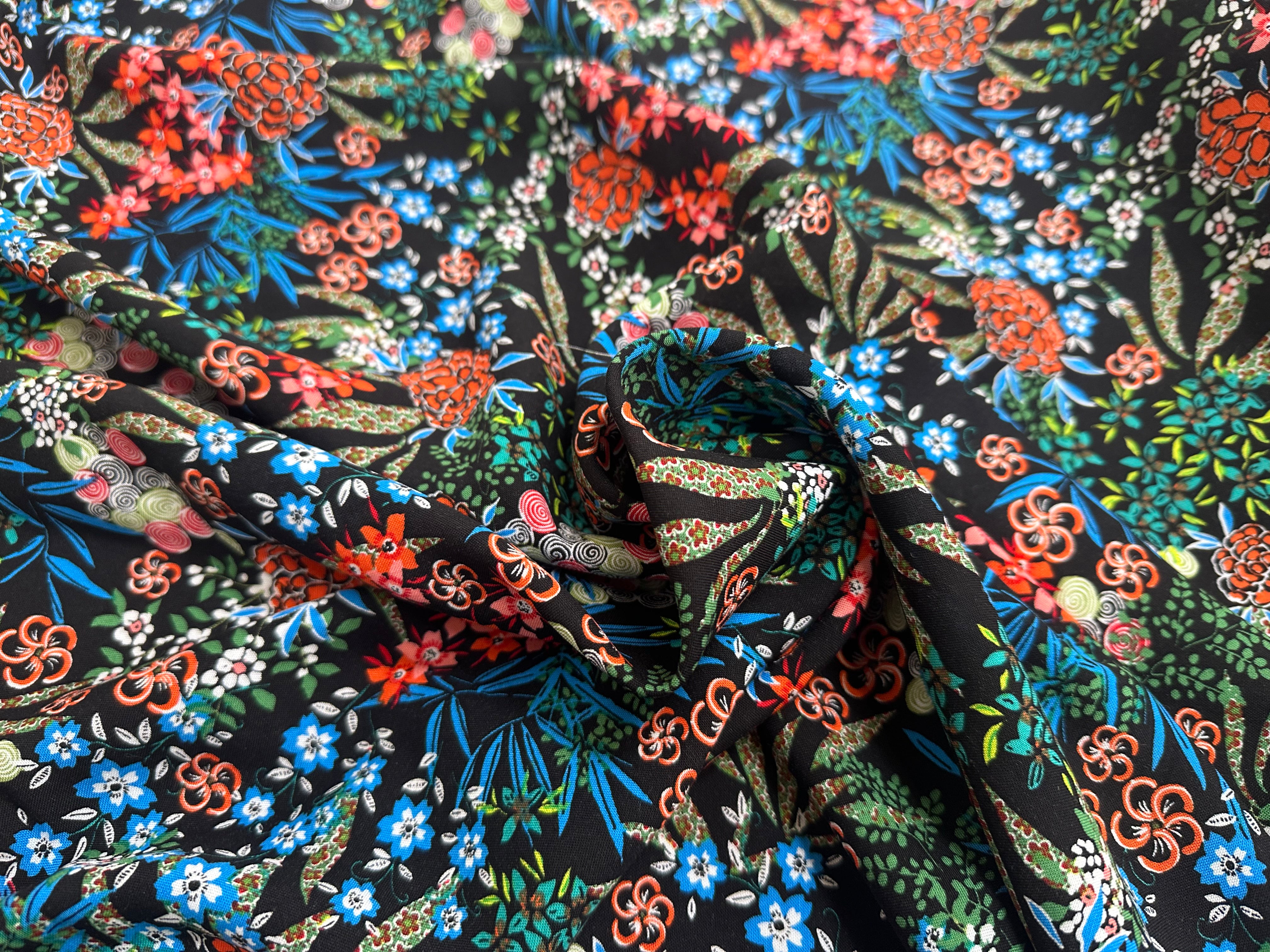 VISCOSE NARA NOIR OEKO-TEX - My Little Coupon