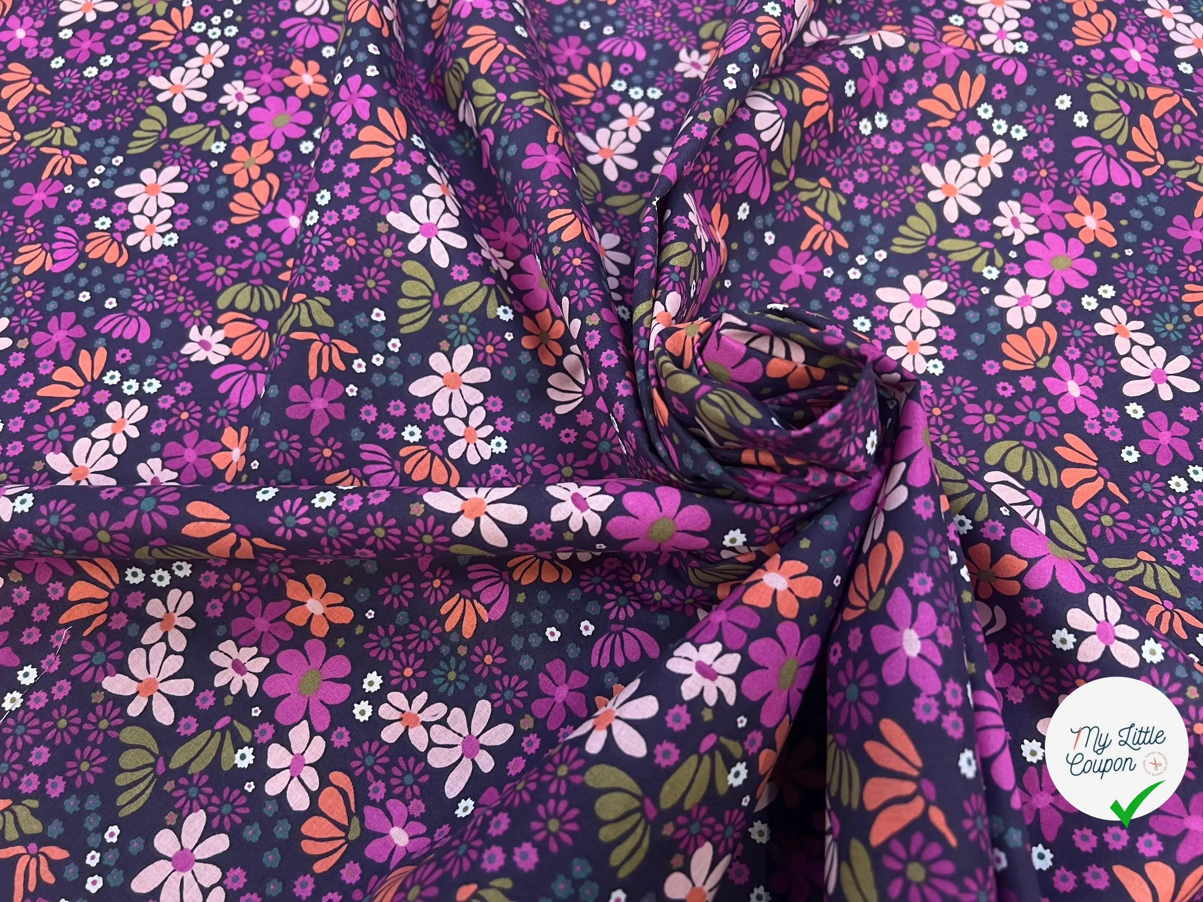COTON MARIA VIOLET / ORANGE 2B Y22 150 - My Little Coupon