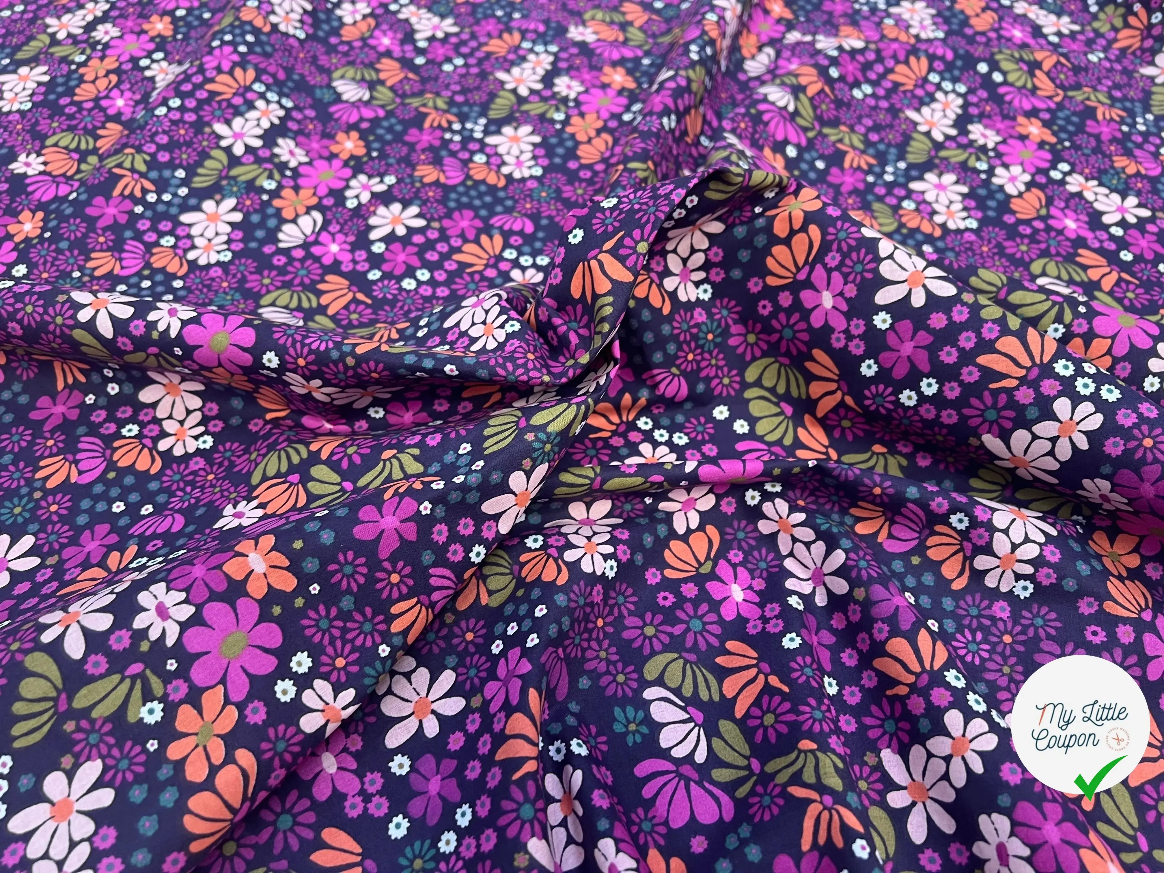 COTON MARIA VIOLET / ORANGE 2B Y22 150 - My Little Coupon