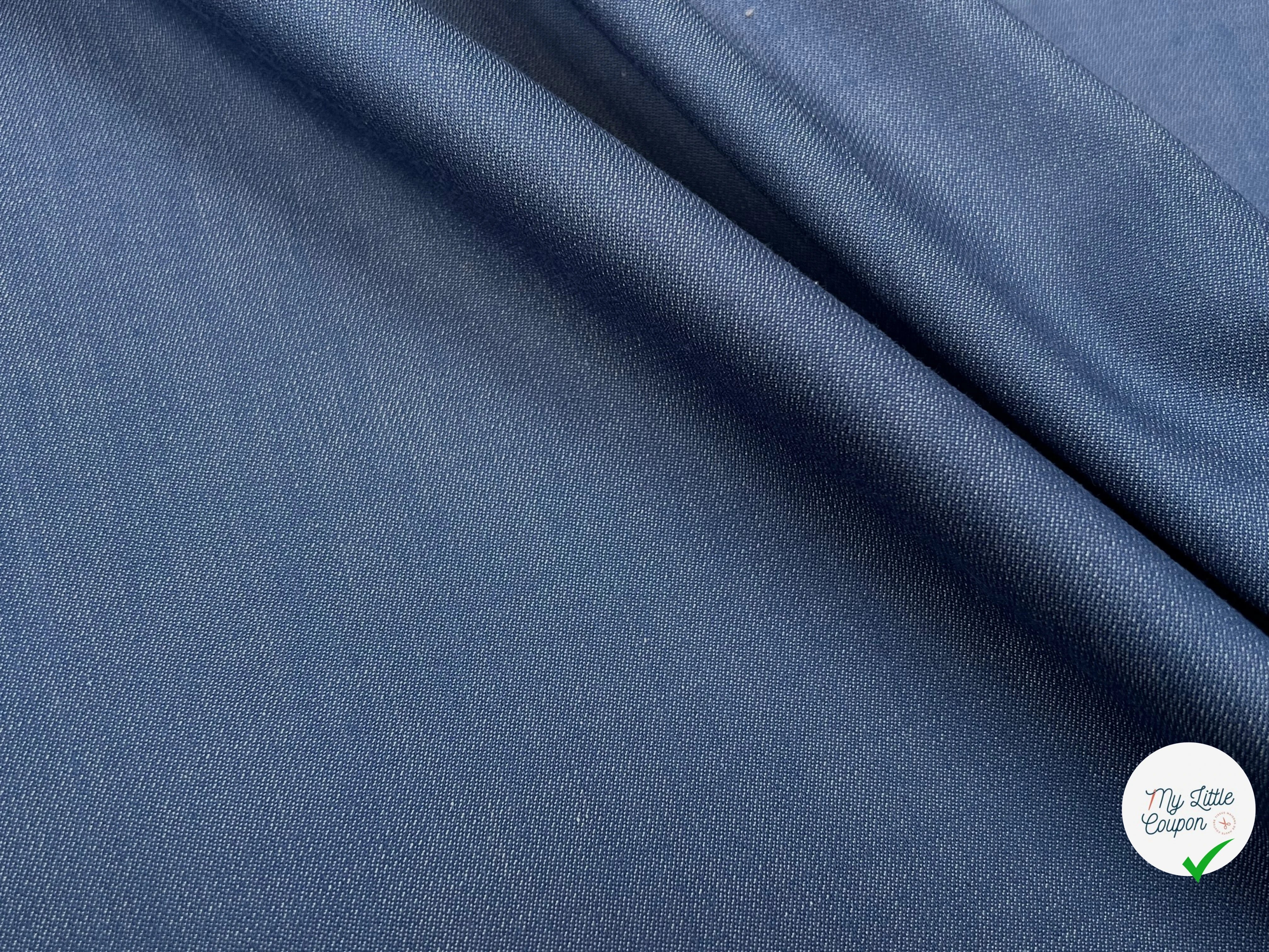 (Chute) COTON OXFORD CHIC BLEU GRISÉ SOUPLE 152CM 100% COTON - My Little Coupon