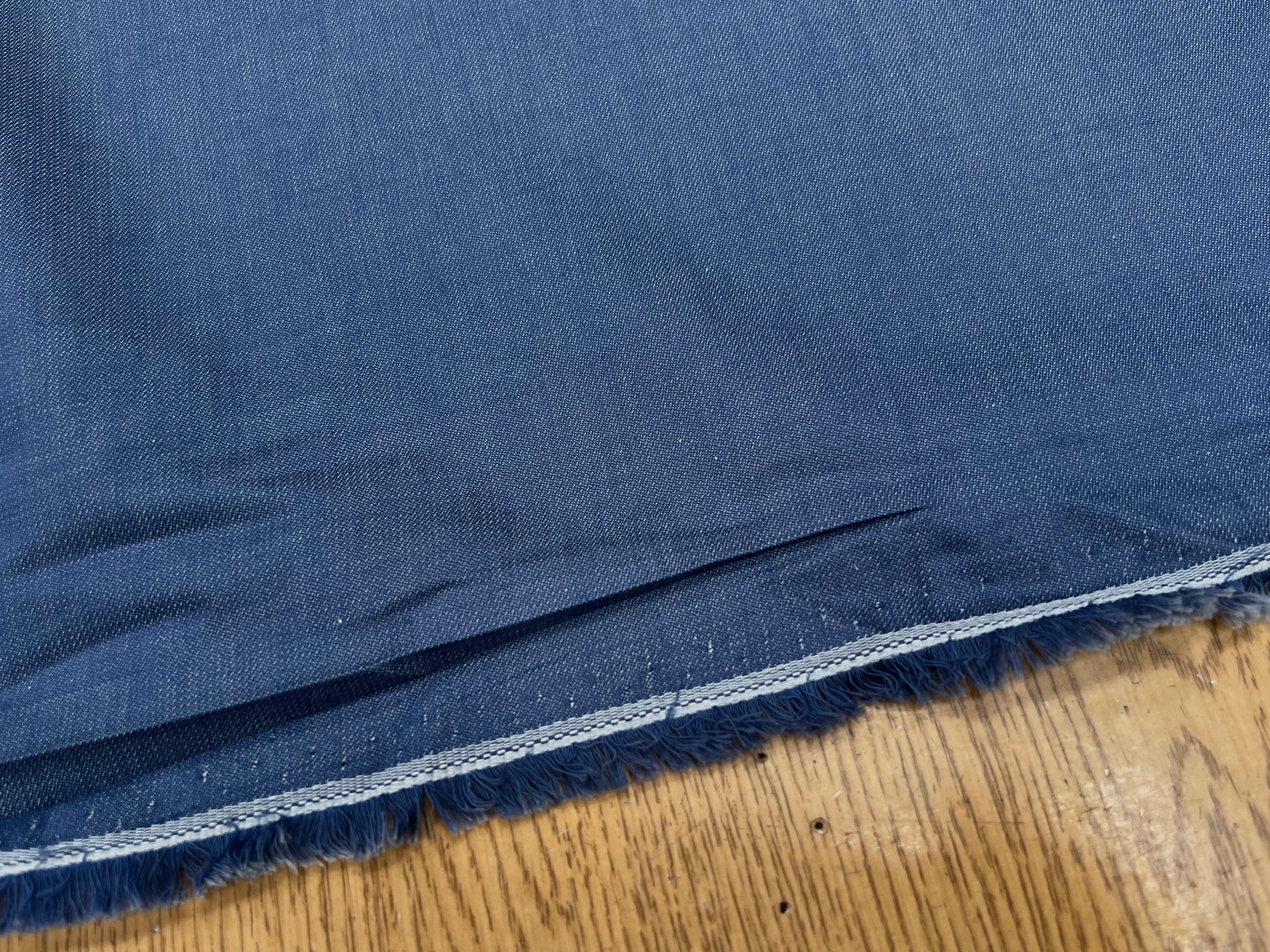 (Chute) COTON OXFORD CHIC BLEU GRISÉ SOUPLE 152CM 100% COTON - My Little Coupon