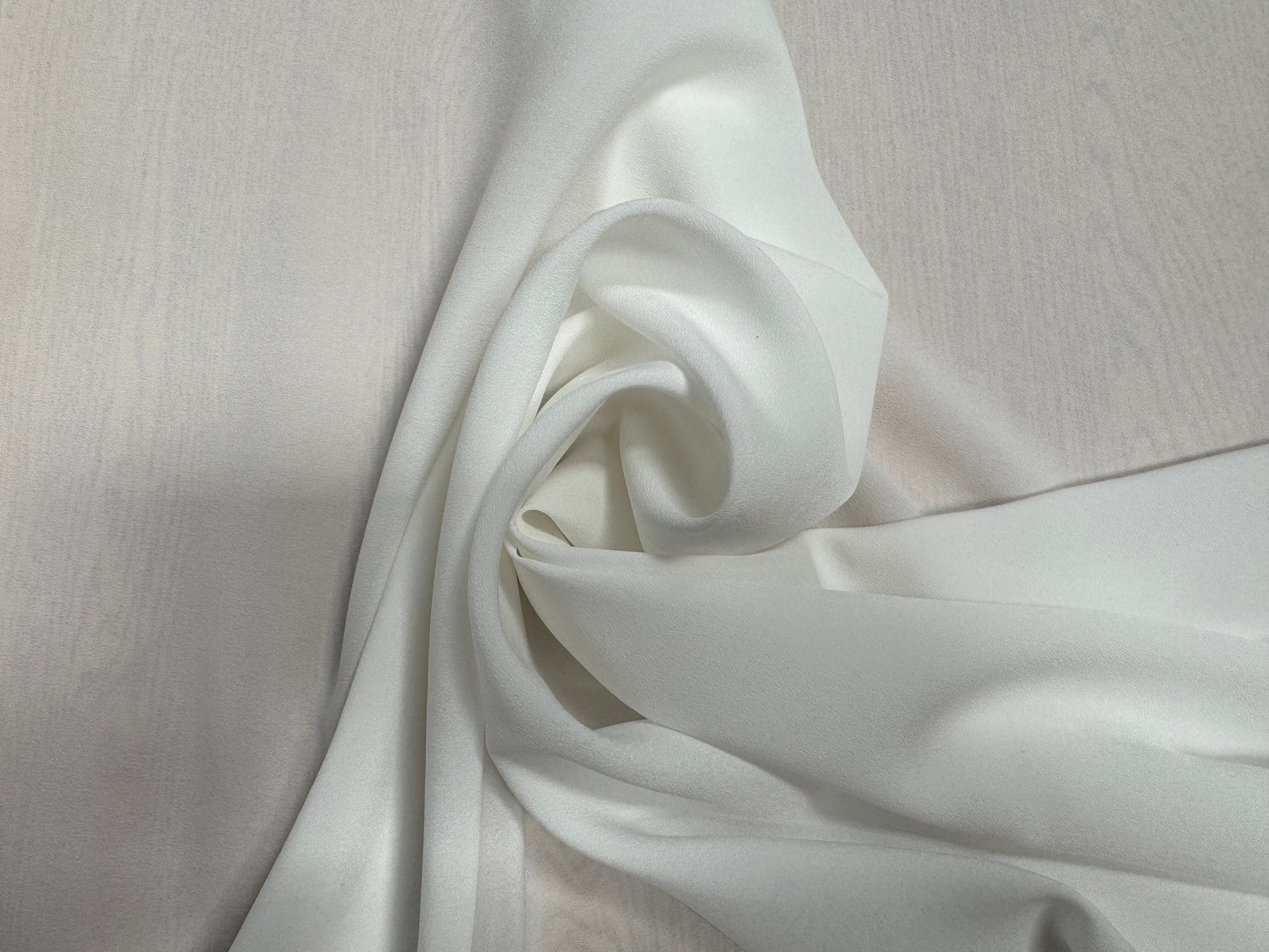 CRÊPE BLANC UNI STRETCH JAPAN - My Little Coupon