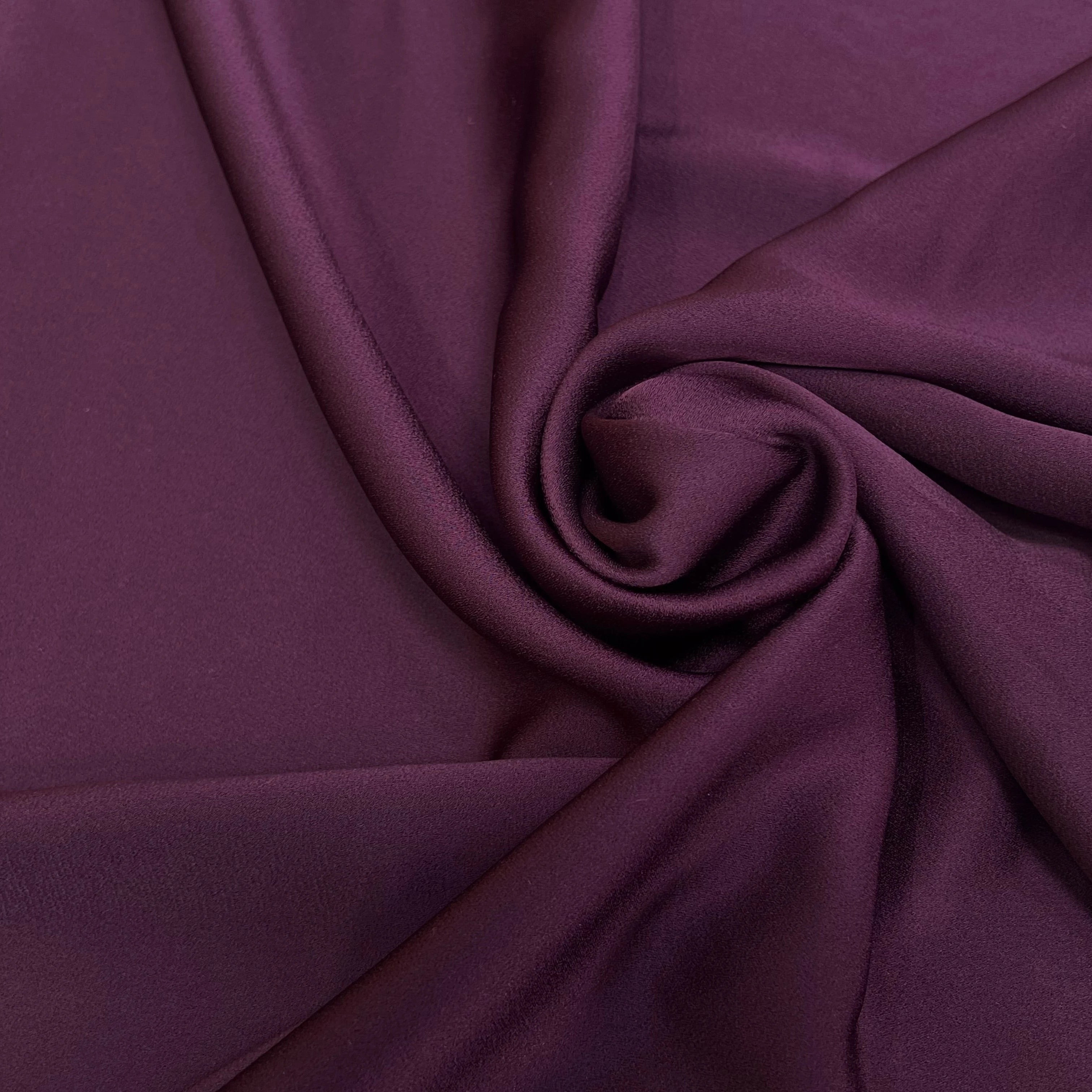 (Chute) CREPE ENVERS SATIN ACETATE VISCOSE TOMBÉ CHIC PURPLE RAIN 27% VISCOSE - My Little Coupon