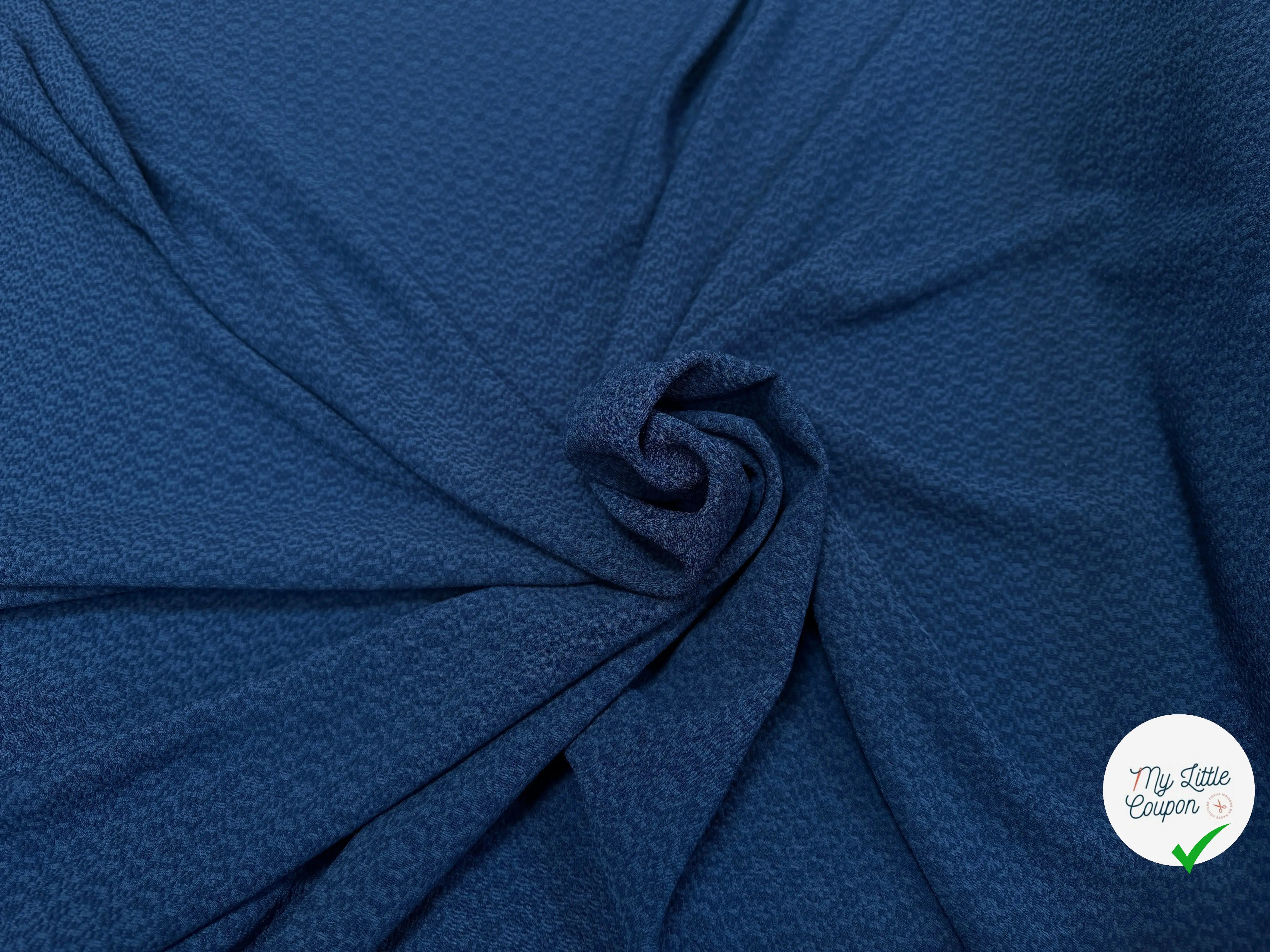 CREPE GAUFFRÉ BLEU - My Little Coupon