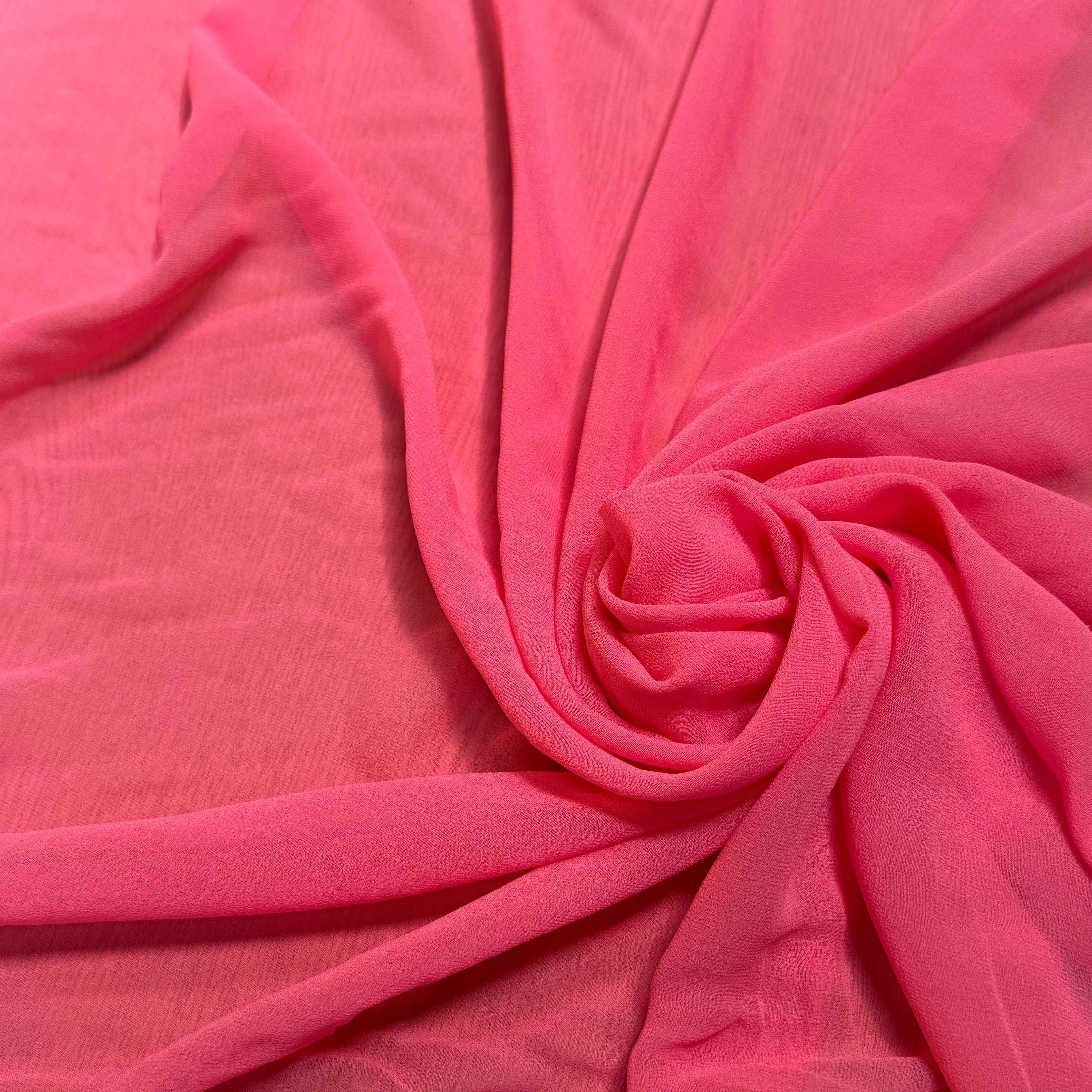 (Chute) CREPE GEORGETTE DE SOIE BARBIE - My Little Coupon