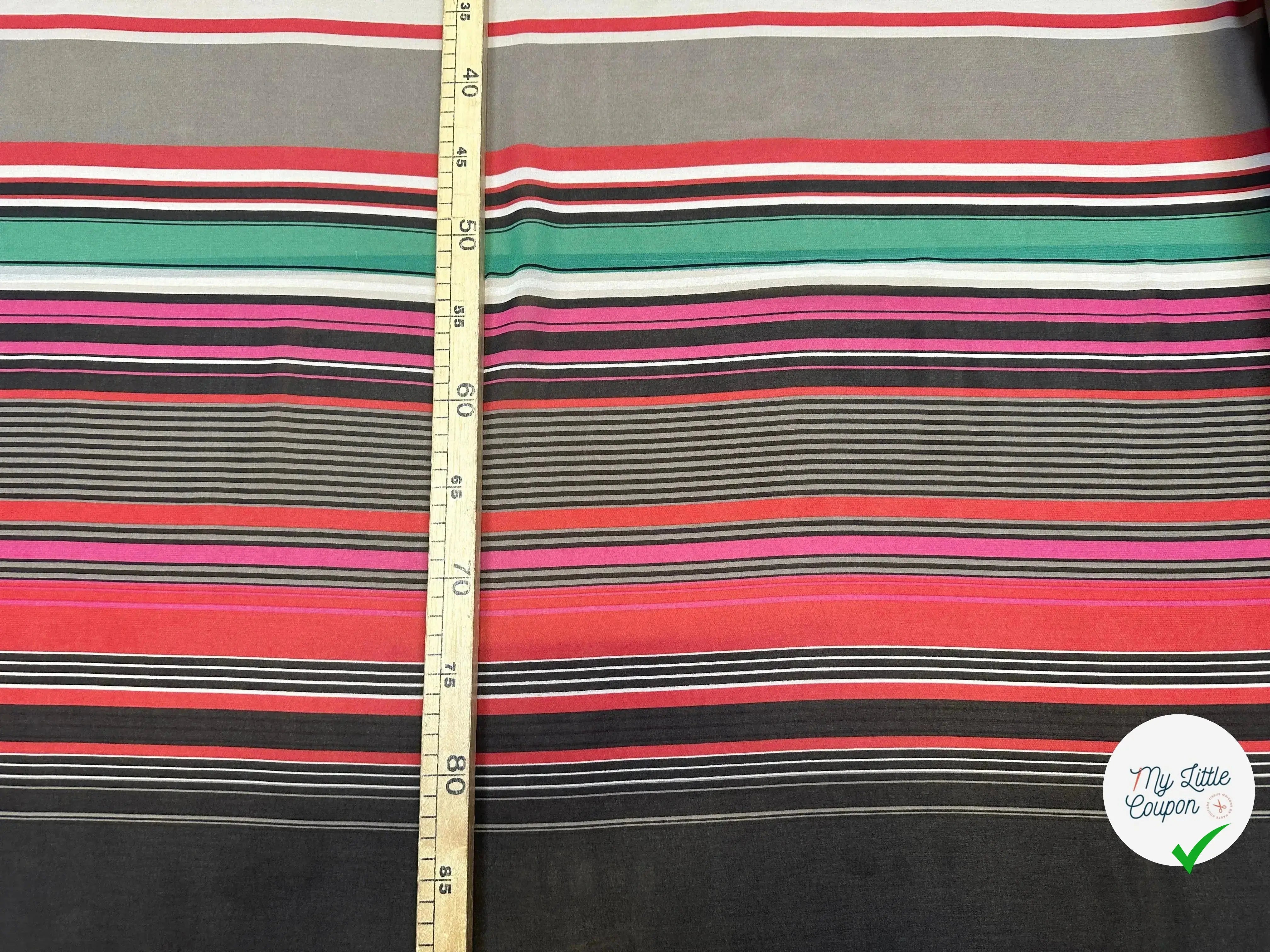 CREPE GEORGETTE STRIPES - My Little Coupon