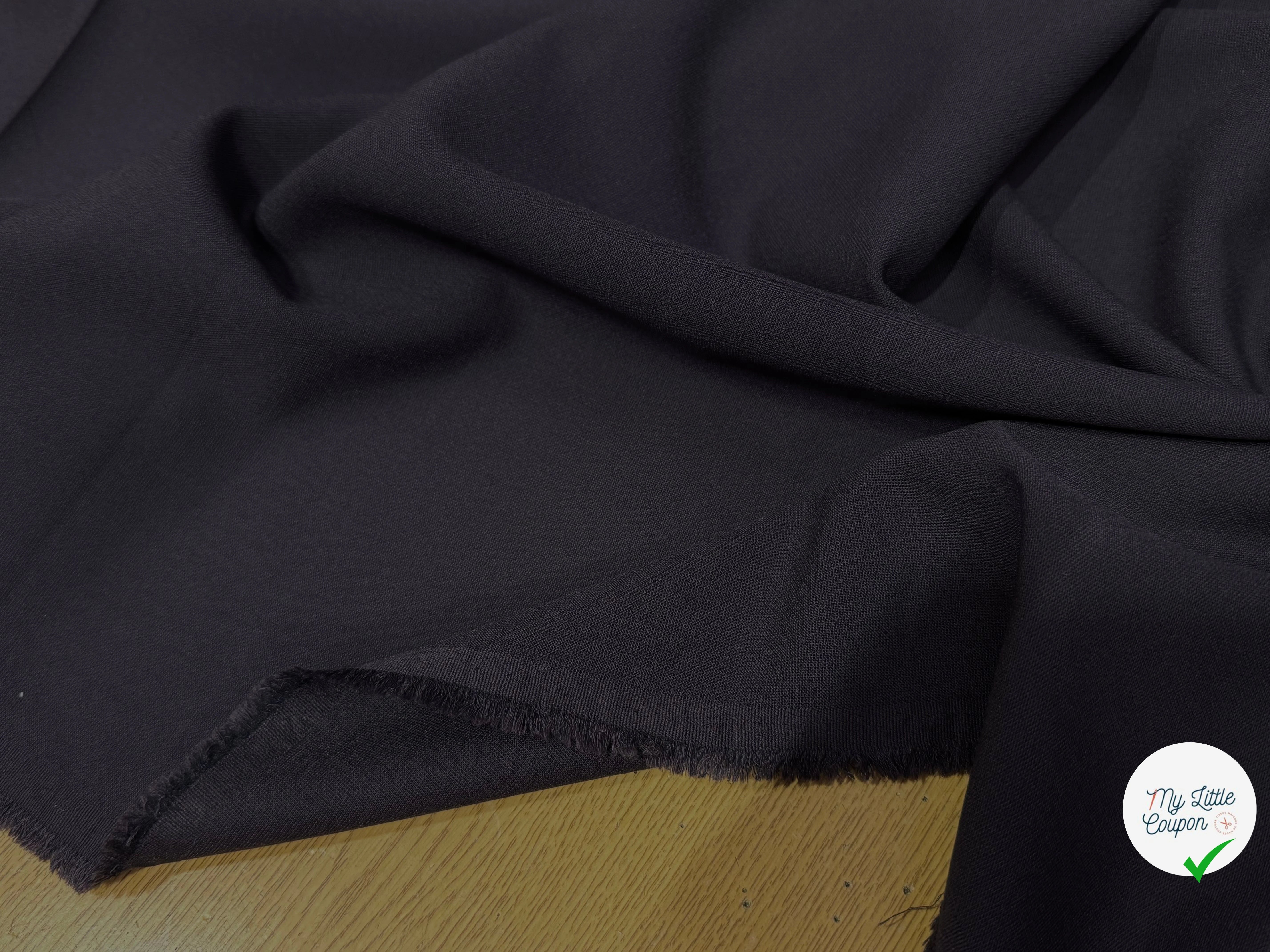 (Chute) CREPE LOURD JAPAN NAVY - My Little Coupon