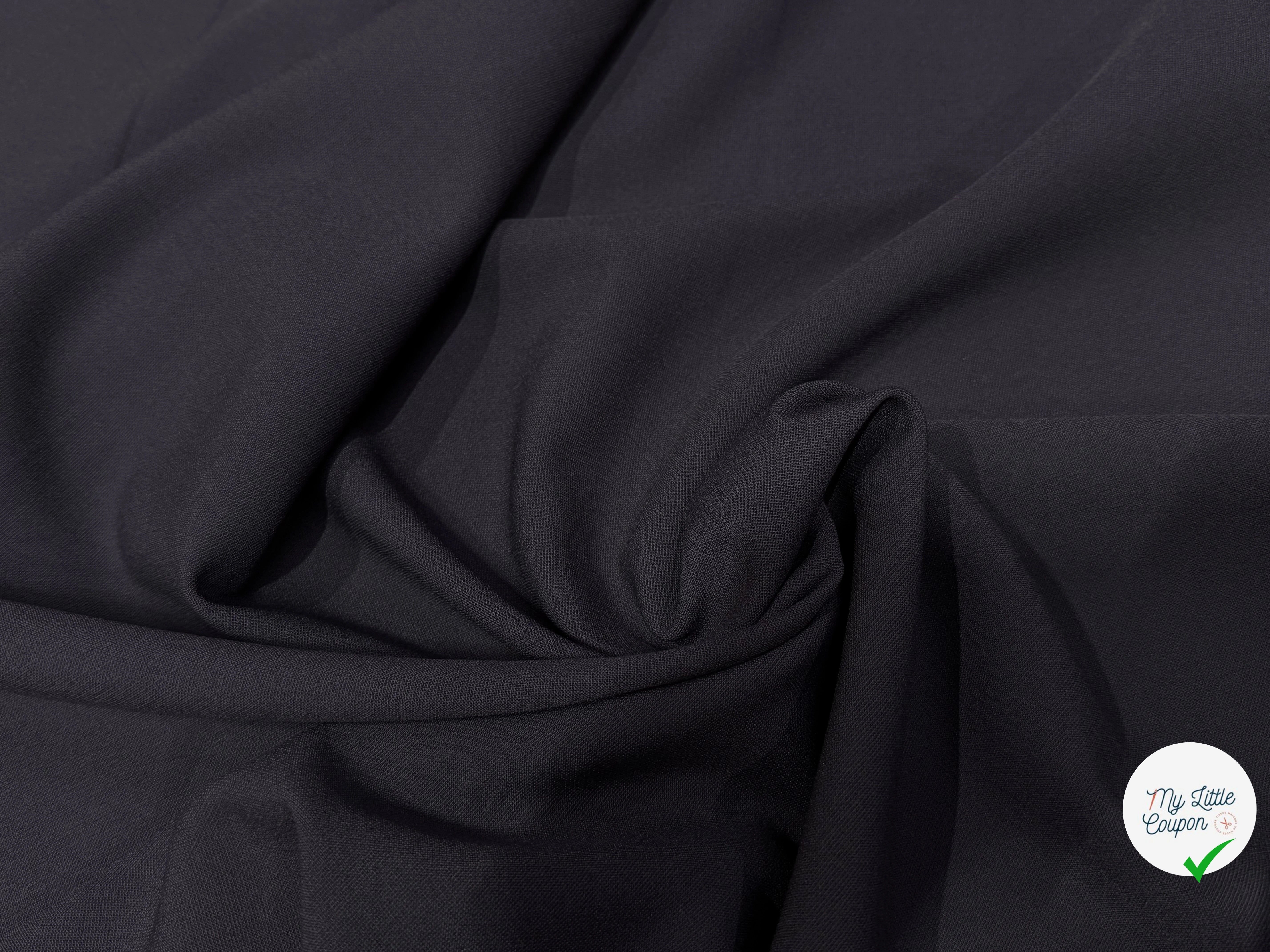 (Chute) CREPE LOURD JAPAN NAVY - My Little Coupon