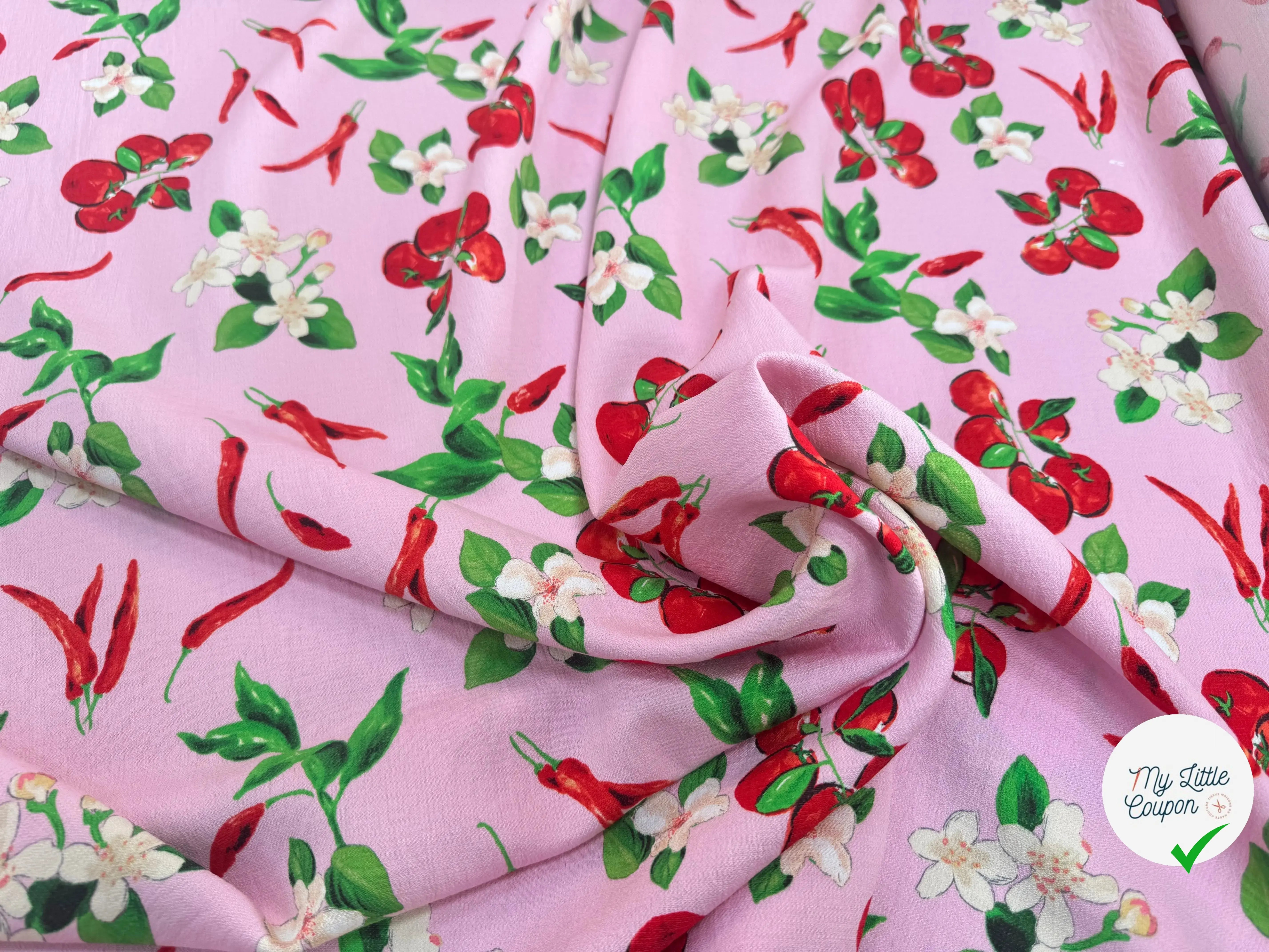 CREPE VISCOSE ARABIATA TOMATE BASILIC PIMENT - My Little Coupon