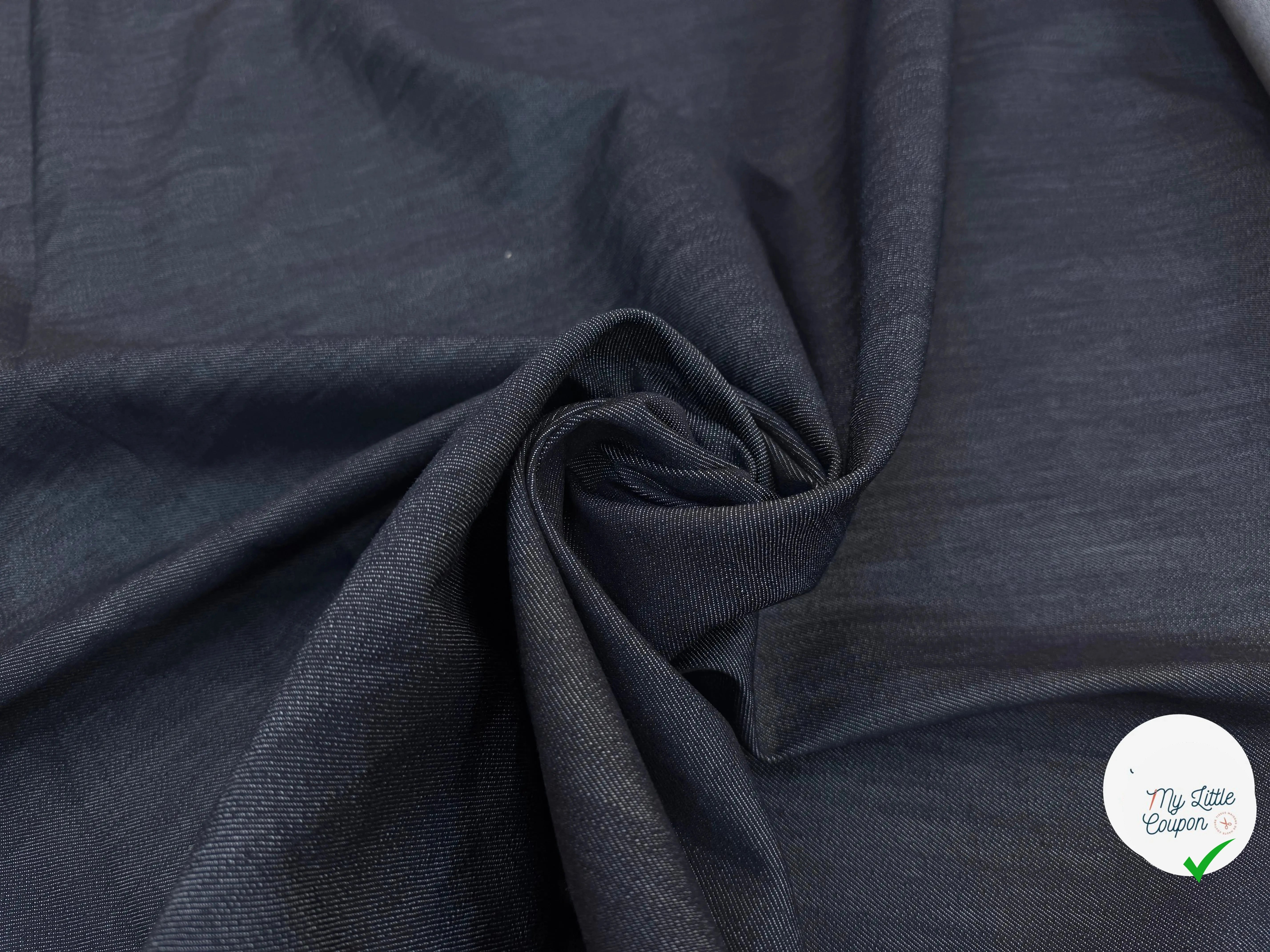 DENIM UNI PREMIER DARK COTON STRETCH - My Little Coupon