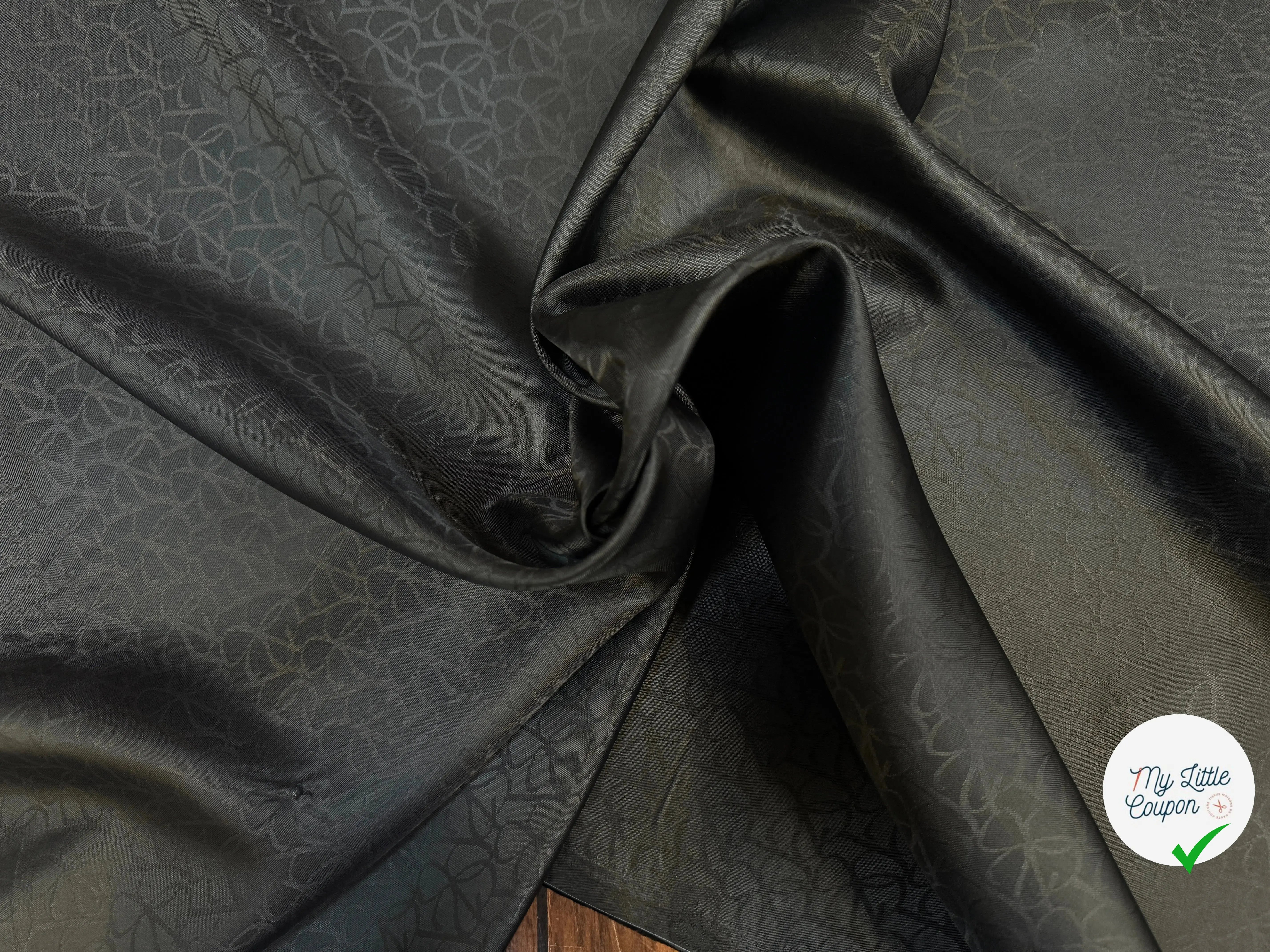DOUBLURE JACQUARD TESSITURA MAURI NOIRE - My Little Coupon