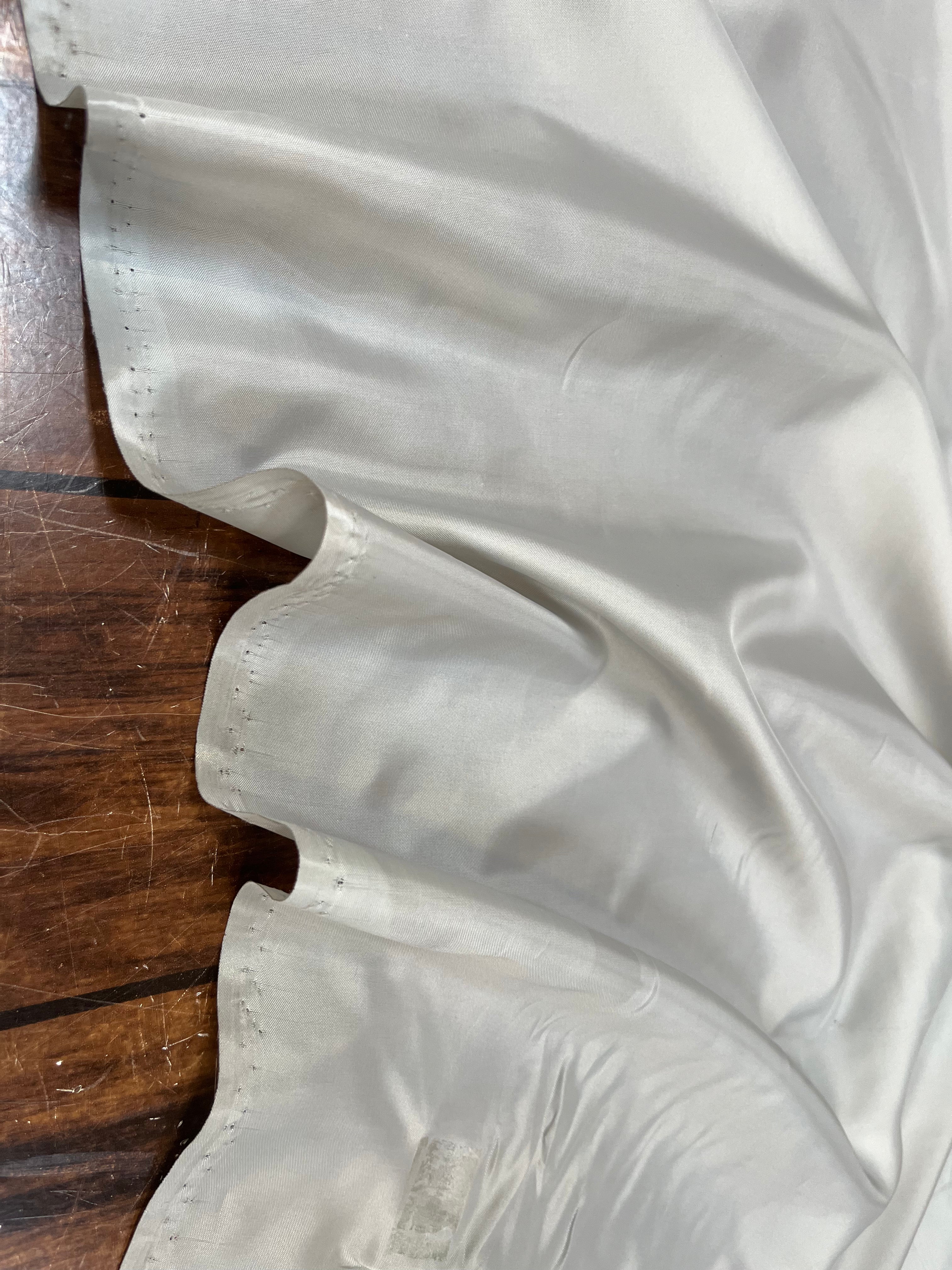 (Chute) DOUBLURE UNIE TAFFETAS GRIS BLEU POLYESTER - My Little Coupon