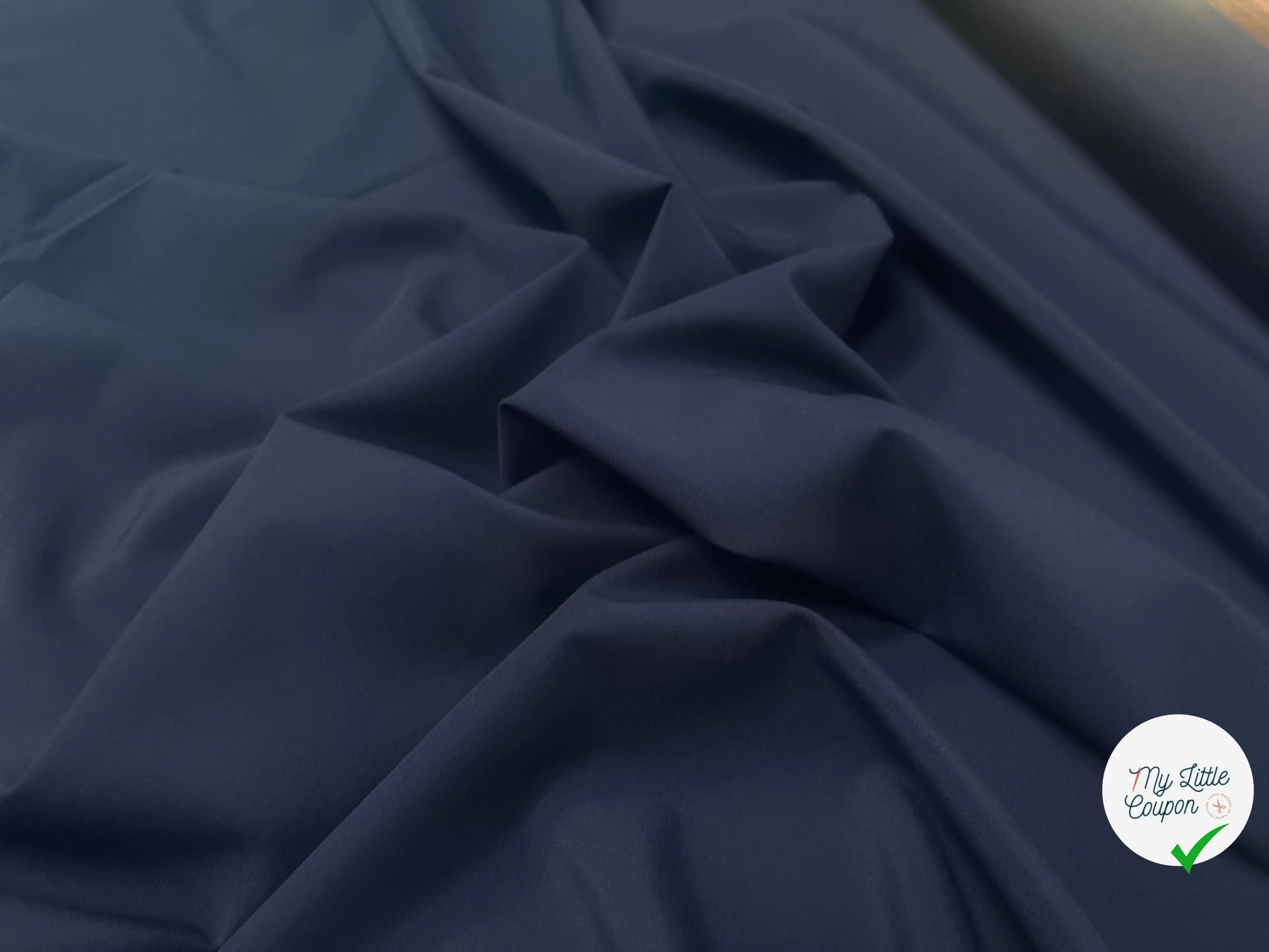 (Chute) DRAPERIE 100% LAINE UNI BLEU - My Little Coupon
