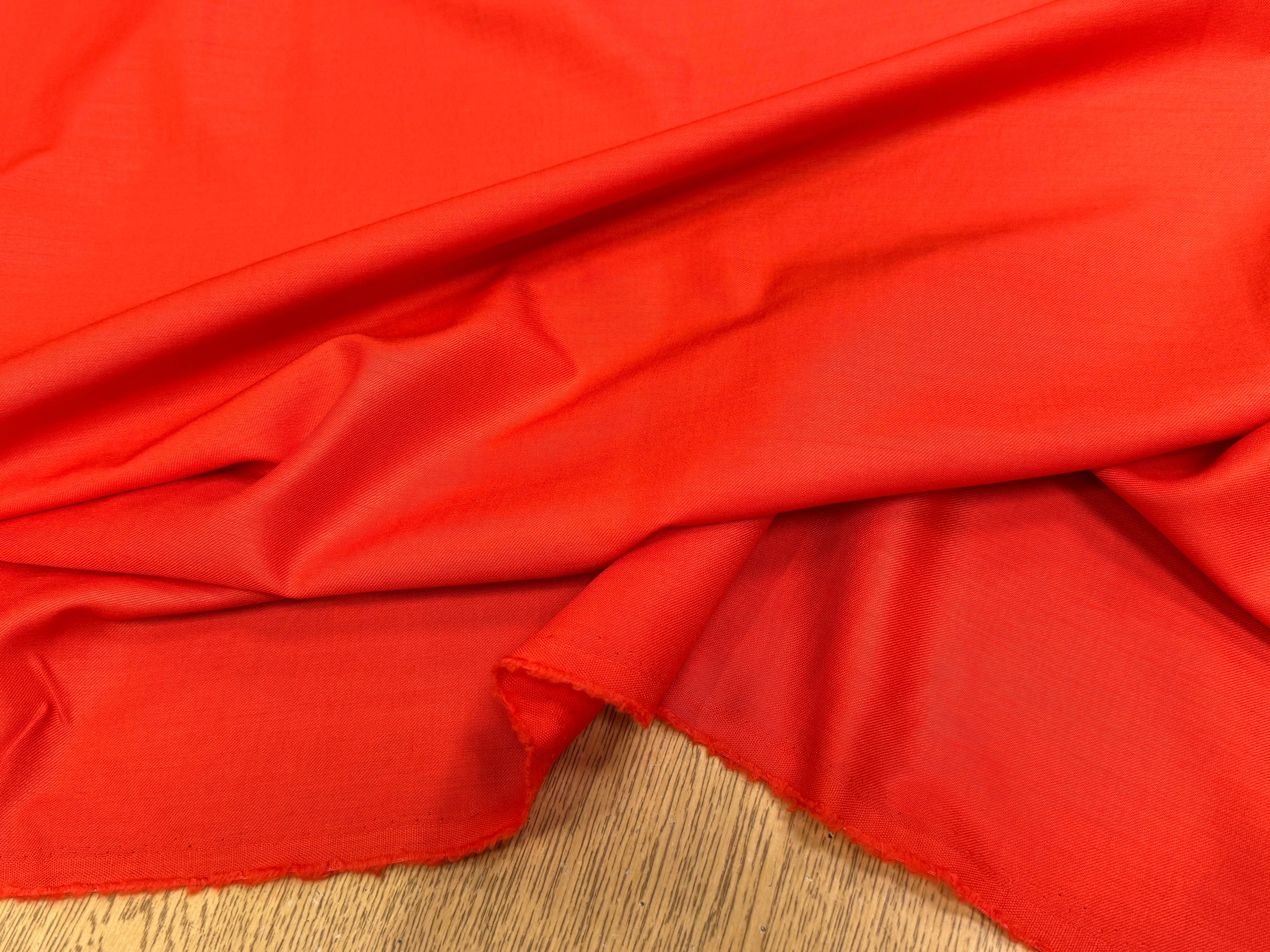 (Chute) DRAPERIE FLANELLE DE LAINE DOUCE SUPER LISSE DEEP ORANGE - My Little Coupon