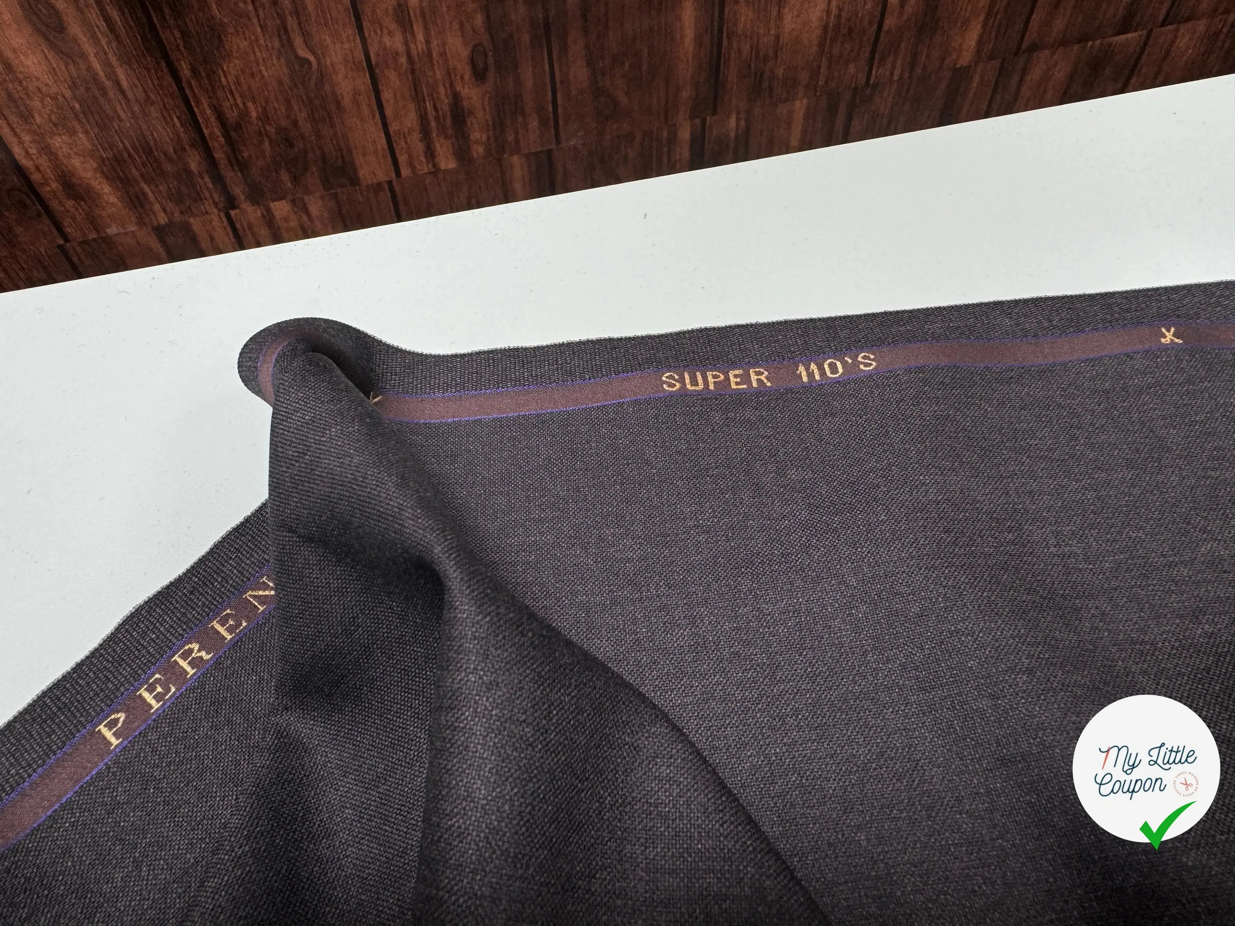 DRAPERIE GRISE 100% LAINE FABRICATION ITALIENNE - My Little Coupon
