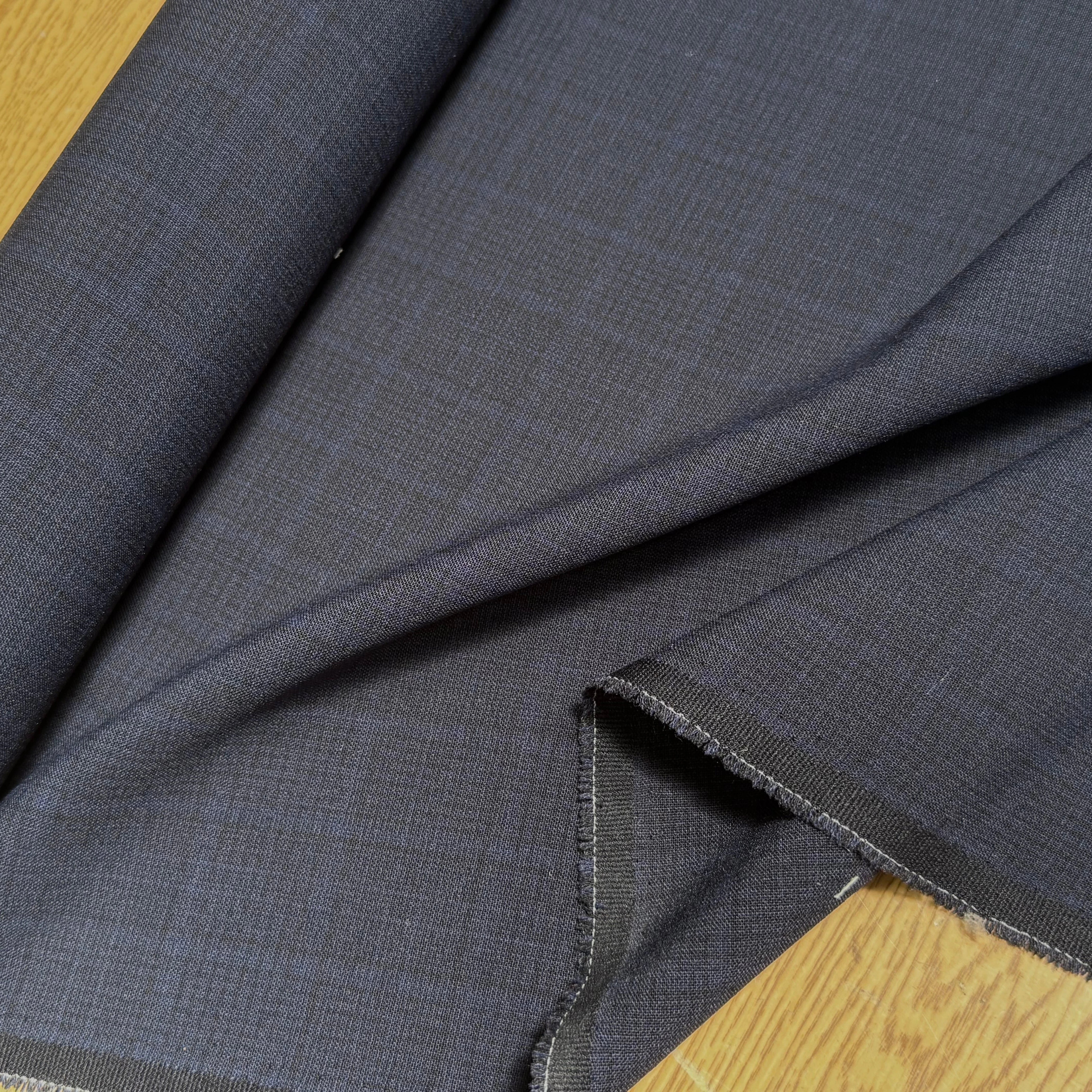 (Chute) DRAPERIE POLYVISCOSE À CARREAUX ÉLÉGANT BLEU NOIR - My Little Coupon