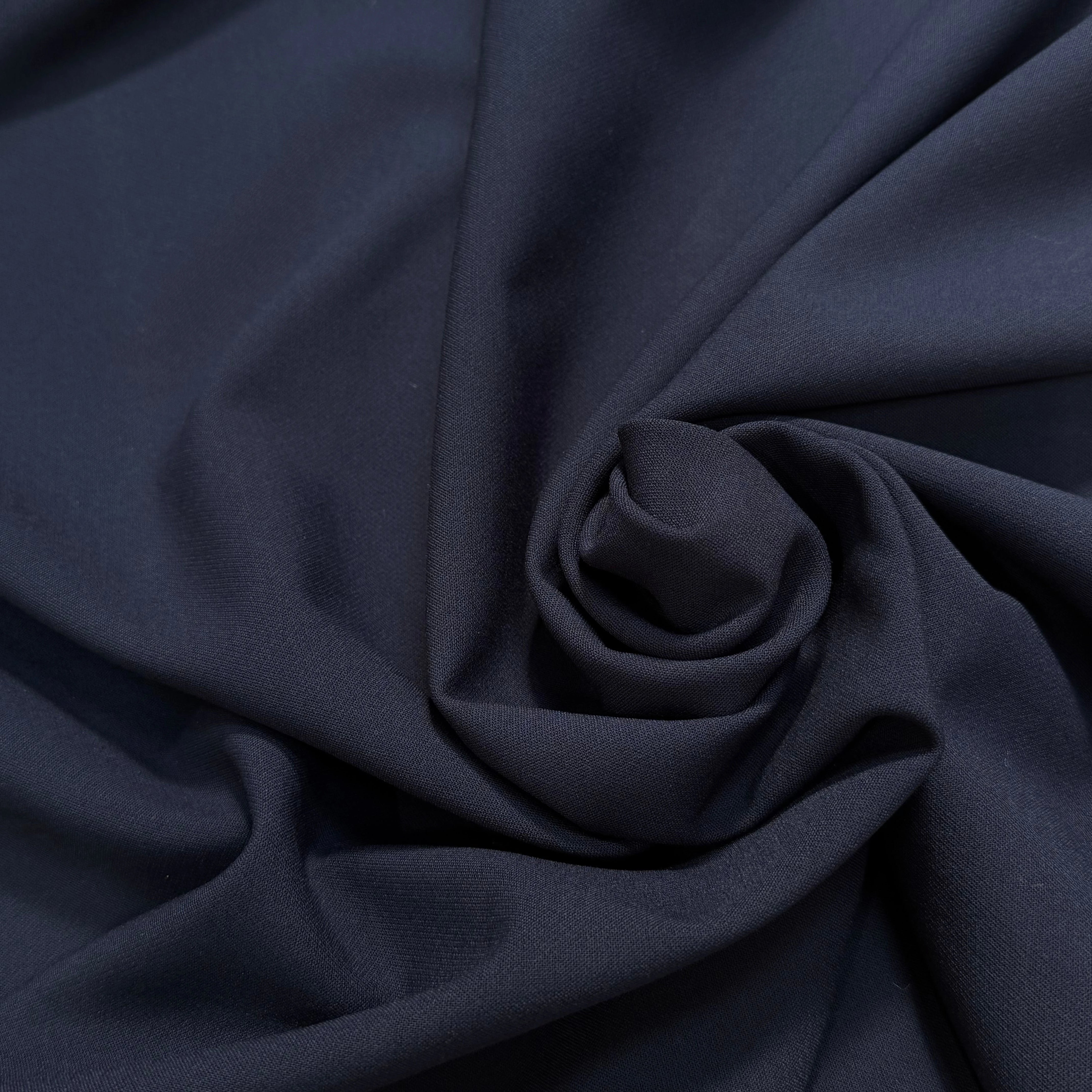 (Chute) DRAPERIE POLYVISCOSE LOURDE STRETCH BLEU MARINE CHIC TENUE - My Little Coupon