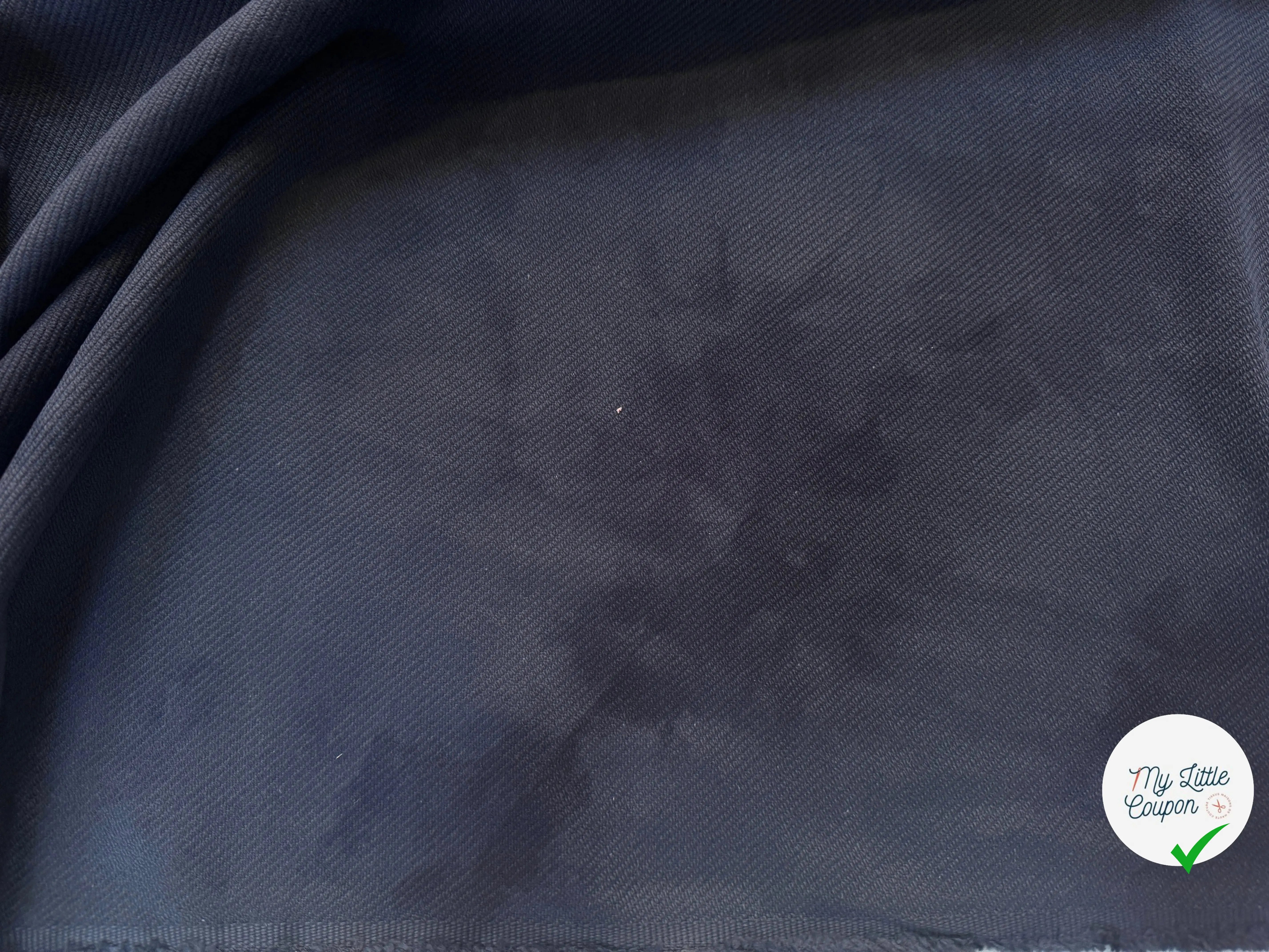 DRILL DE COTON BLEU NUIT ULTRA DOUX - My Little Coupon