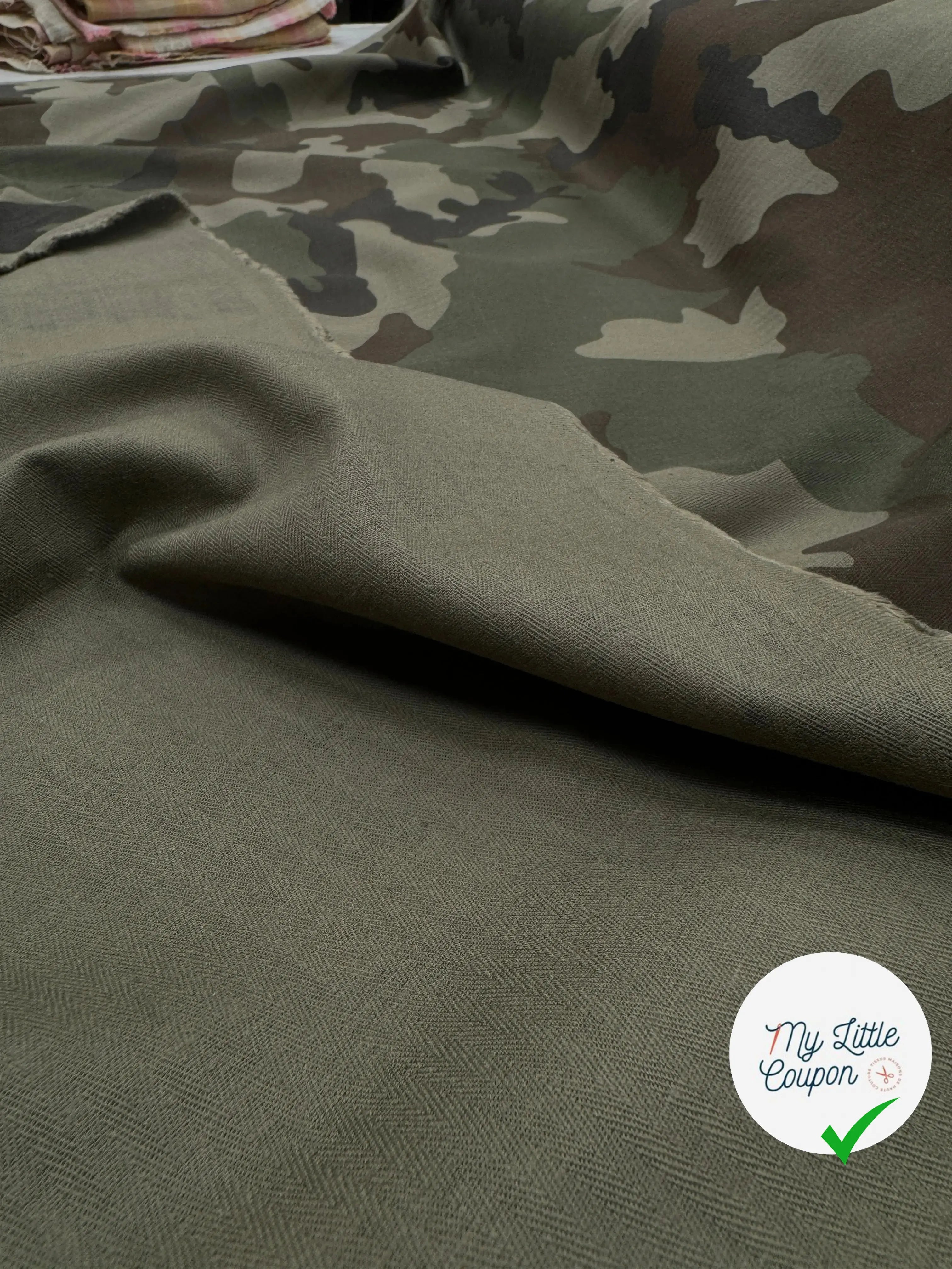 GABARDINE COTON CHEVRON MILITAIRE STYLE 5 - My Little Coupon