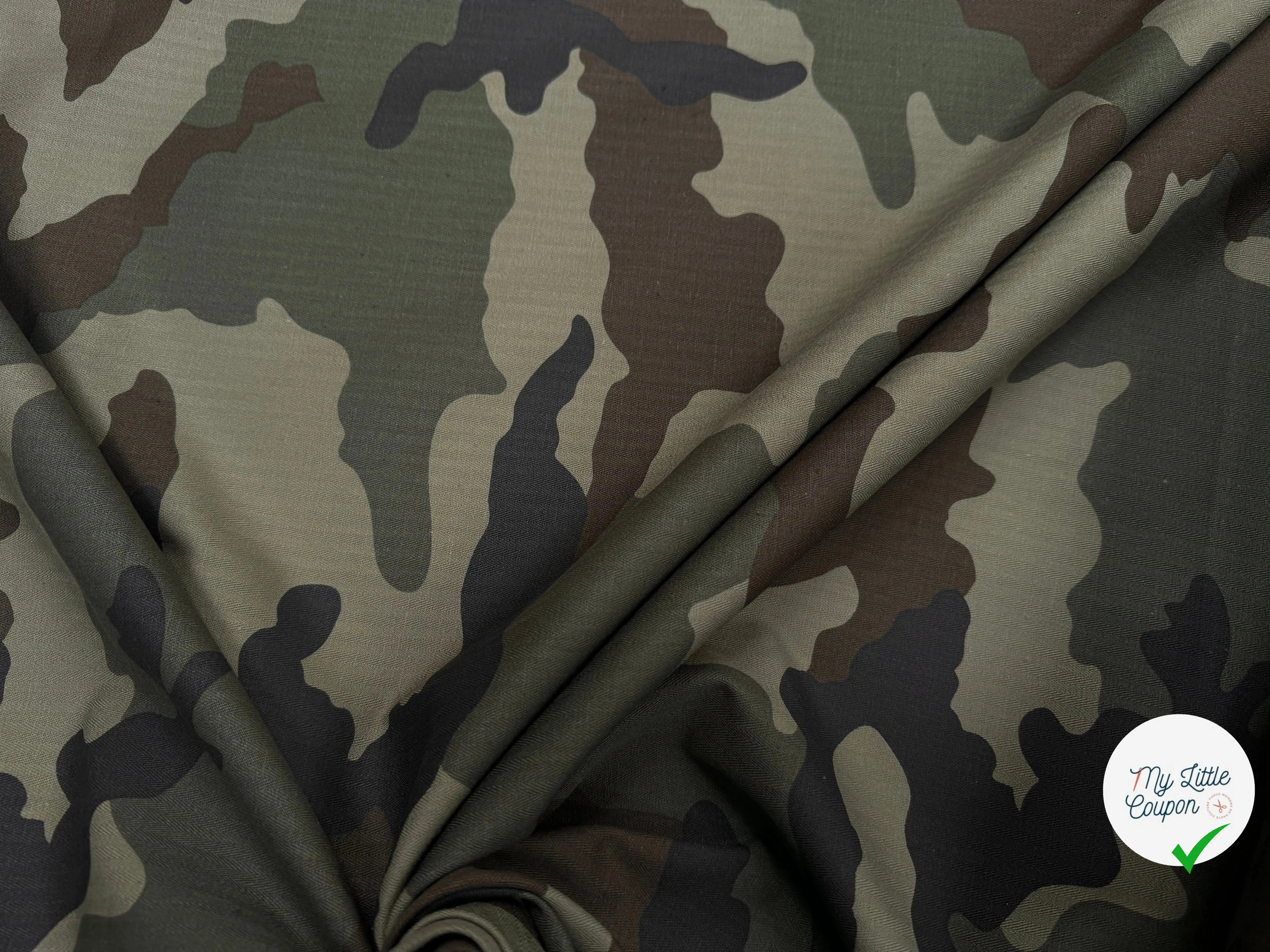 GABARDINE COTON CHEVRON MILITAIRE STYLE 5 - My Little Coupon
