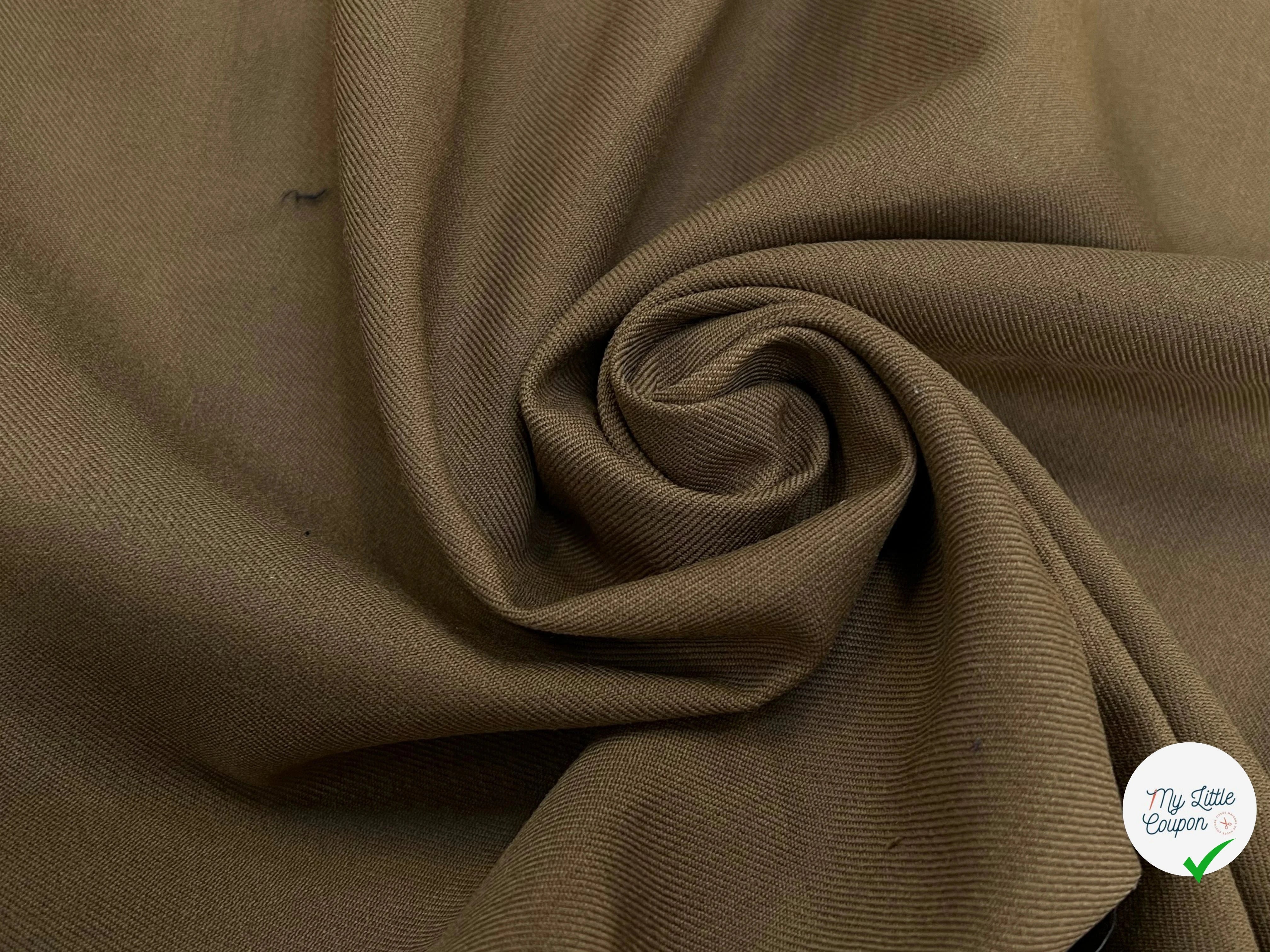 GABARDINE DE LAINE BROWN MOCHA - My Little Coupon