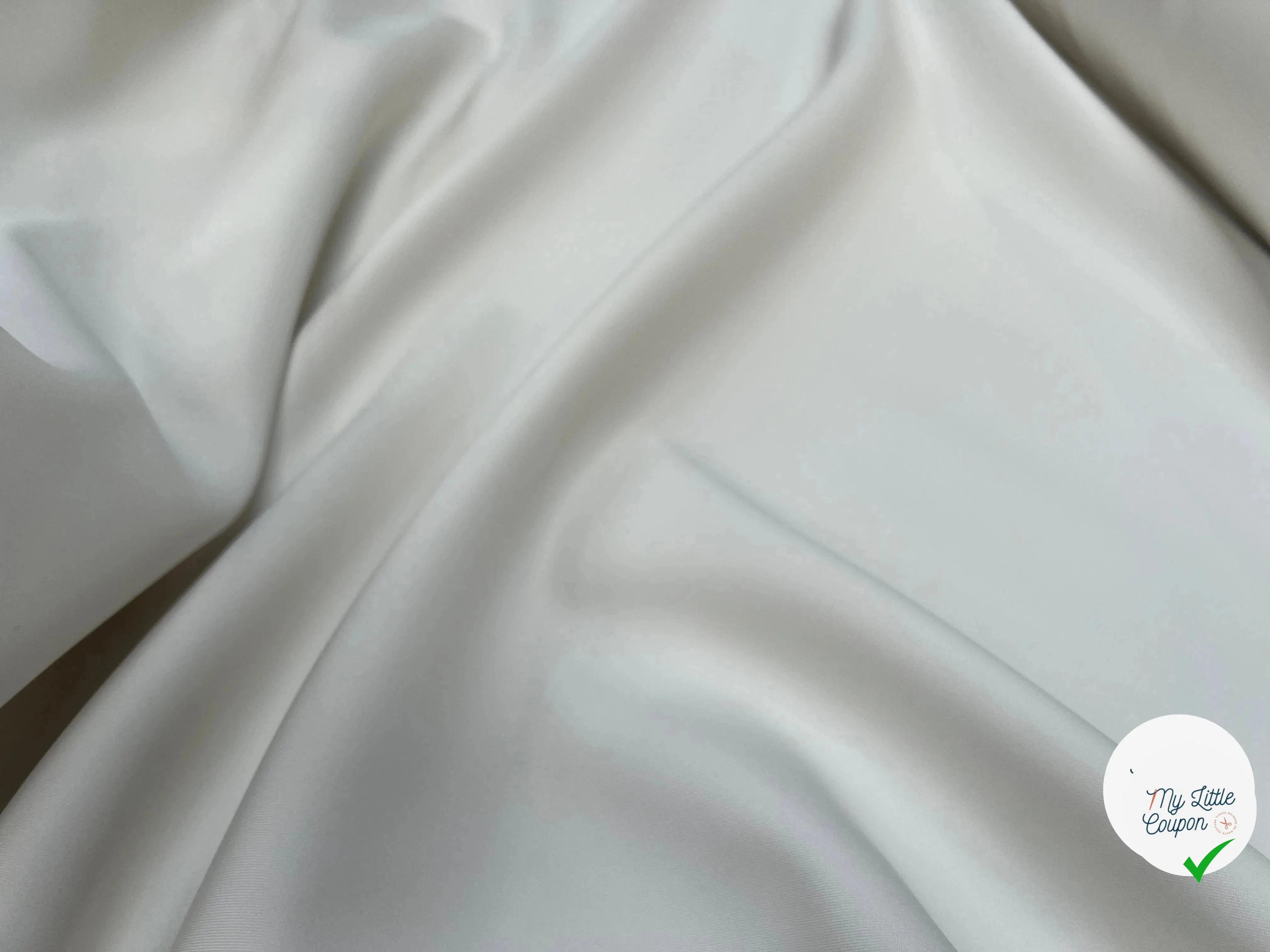 GABARDINE DOUBLE ETTOFE ÉCRUE JAPON - My Little Coupon