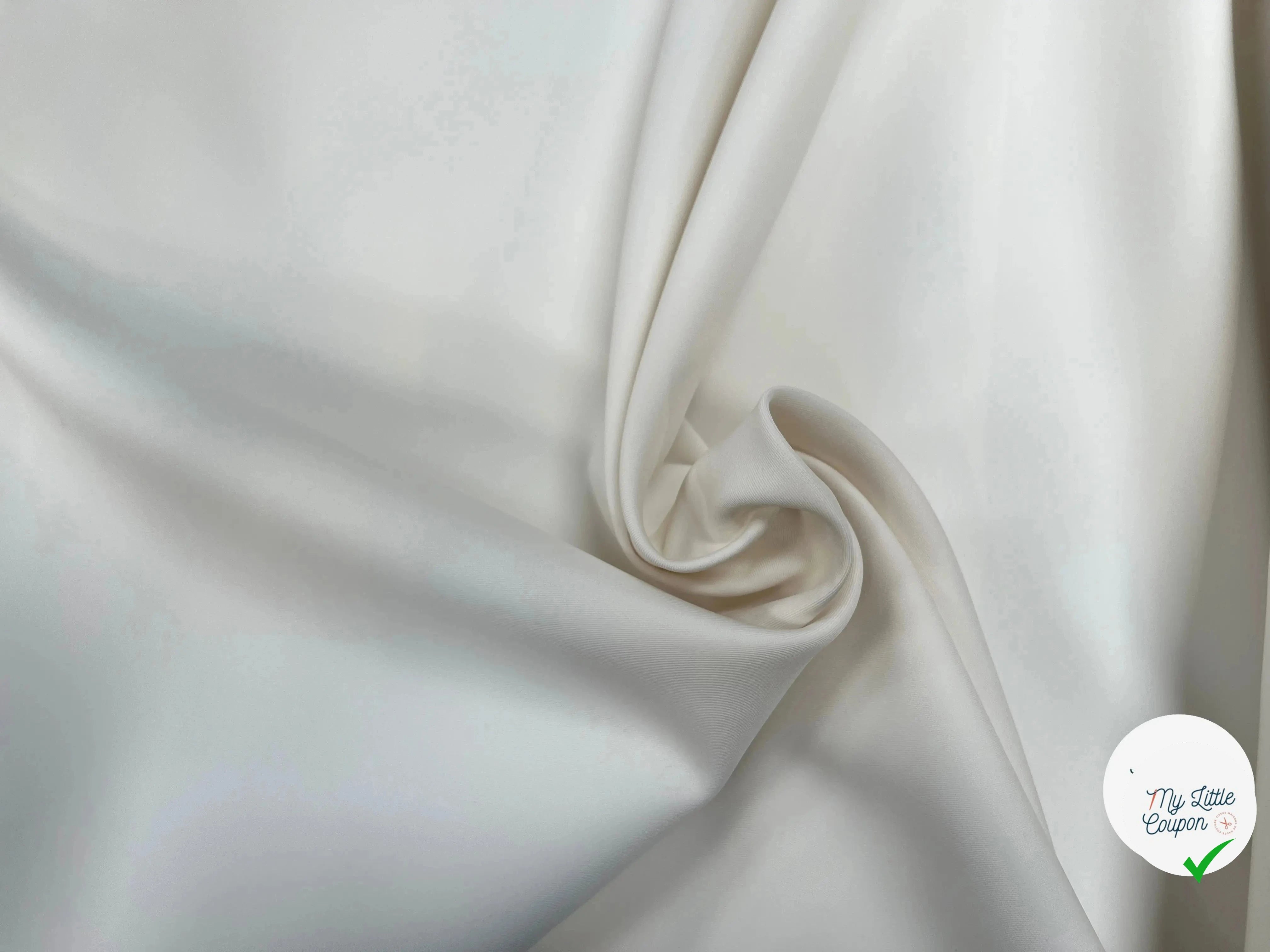 GABARDINE DOUBLE ETTOFE ÉCRUE JAPON - My Little Coupon