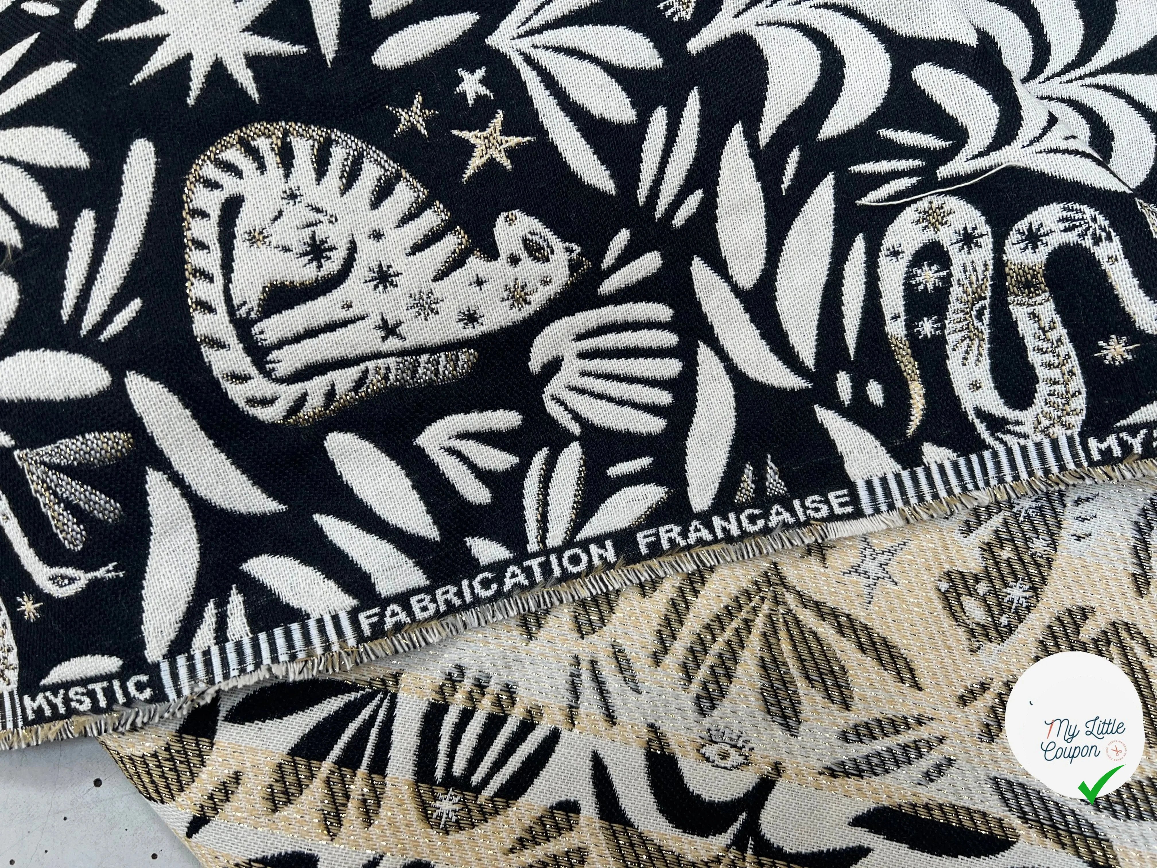 JACQUARD TISSÉ TEINT MYSTIC ALLOVER NOIR - My Little Coupon