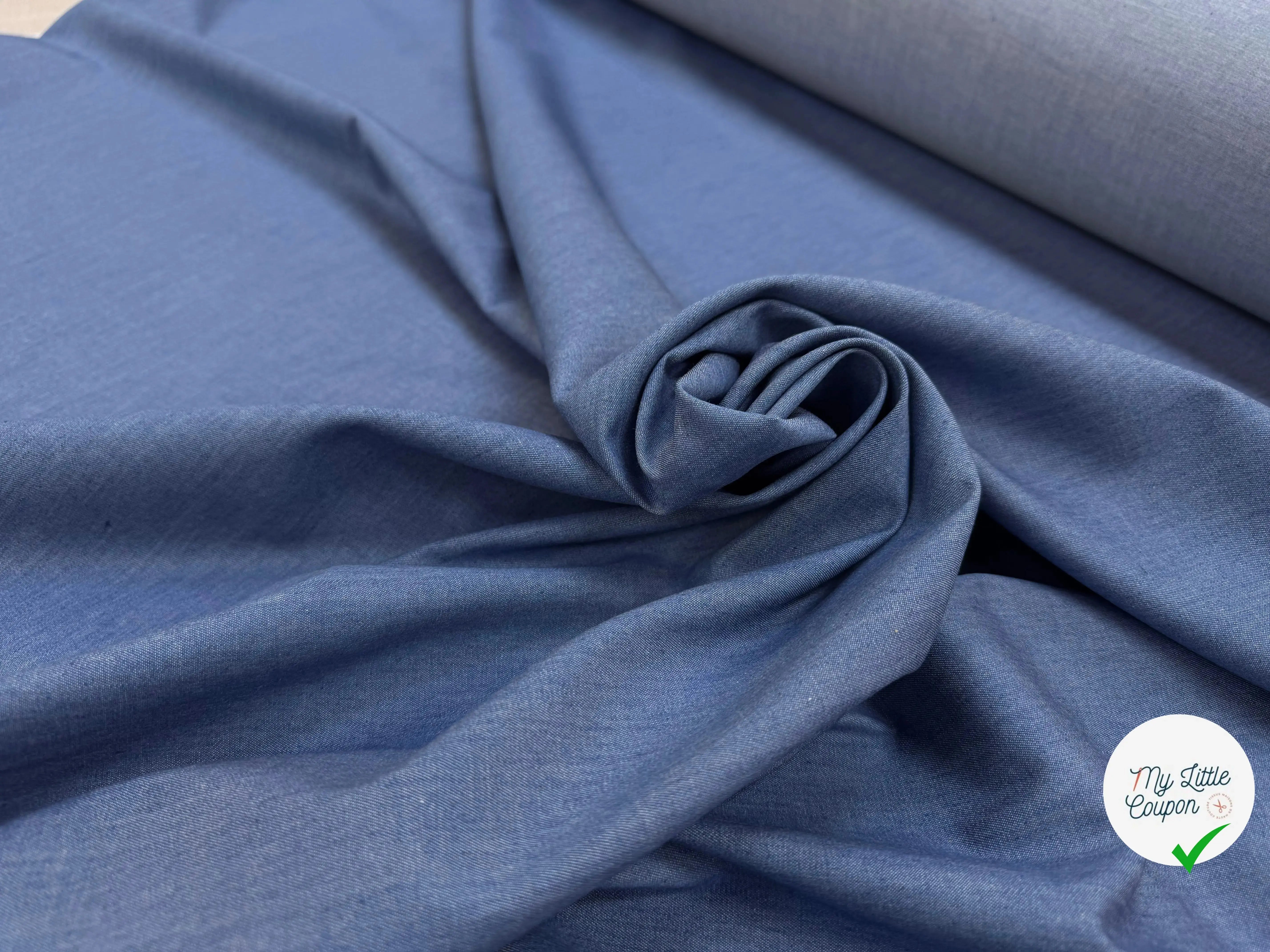 JEAN CHAMBRAY LAVÉ UNI 4806/6 - My Little Coupon