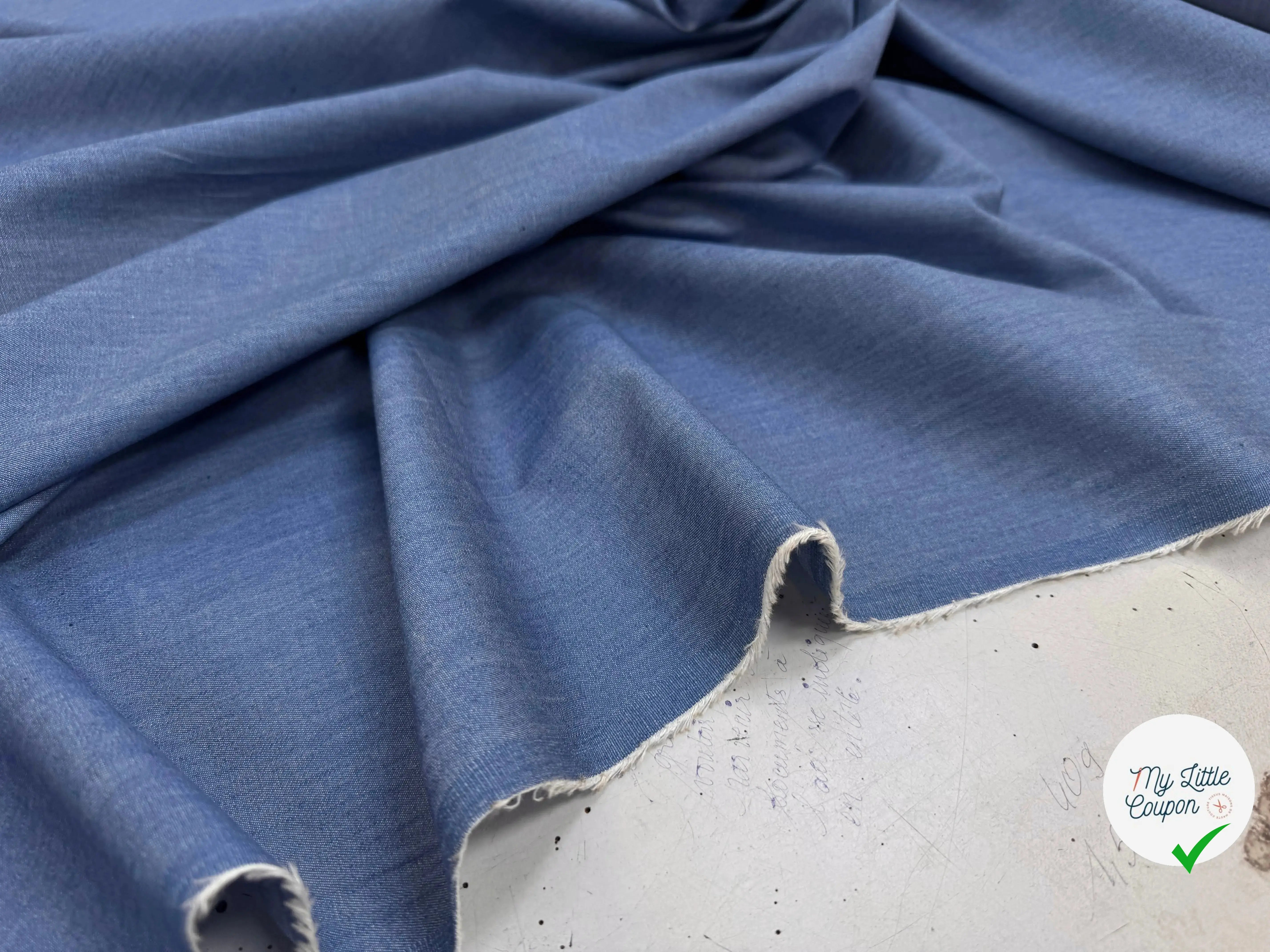 JEAN CHAMBRAY LAVÉ UNI 4806/6 - My Little Coupon