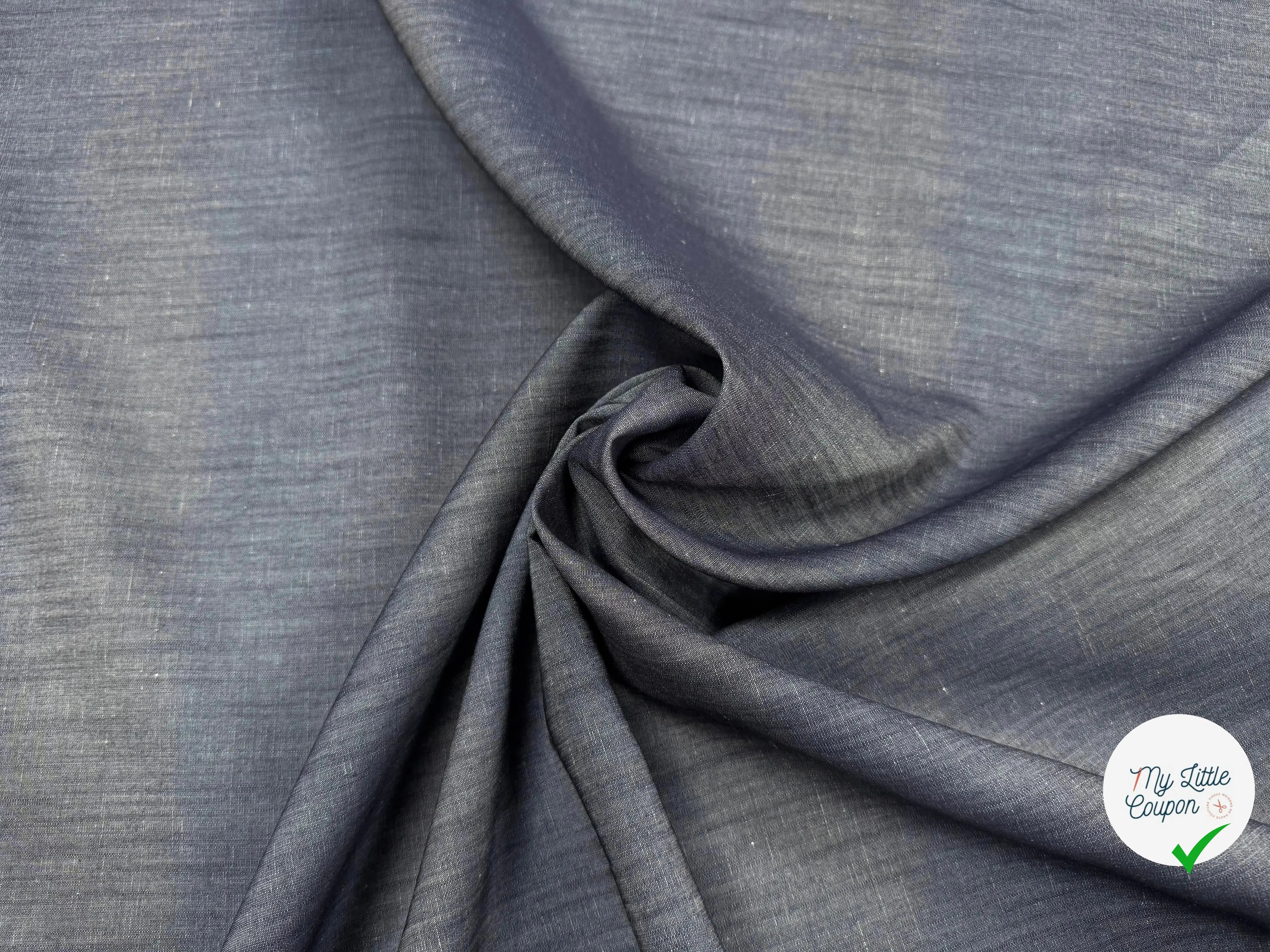 JEAN FIN BLEU LEGEREMENT SATINÉ - My Little Coupon