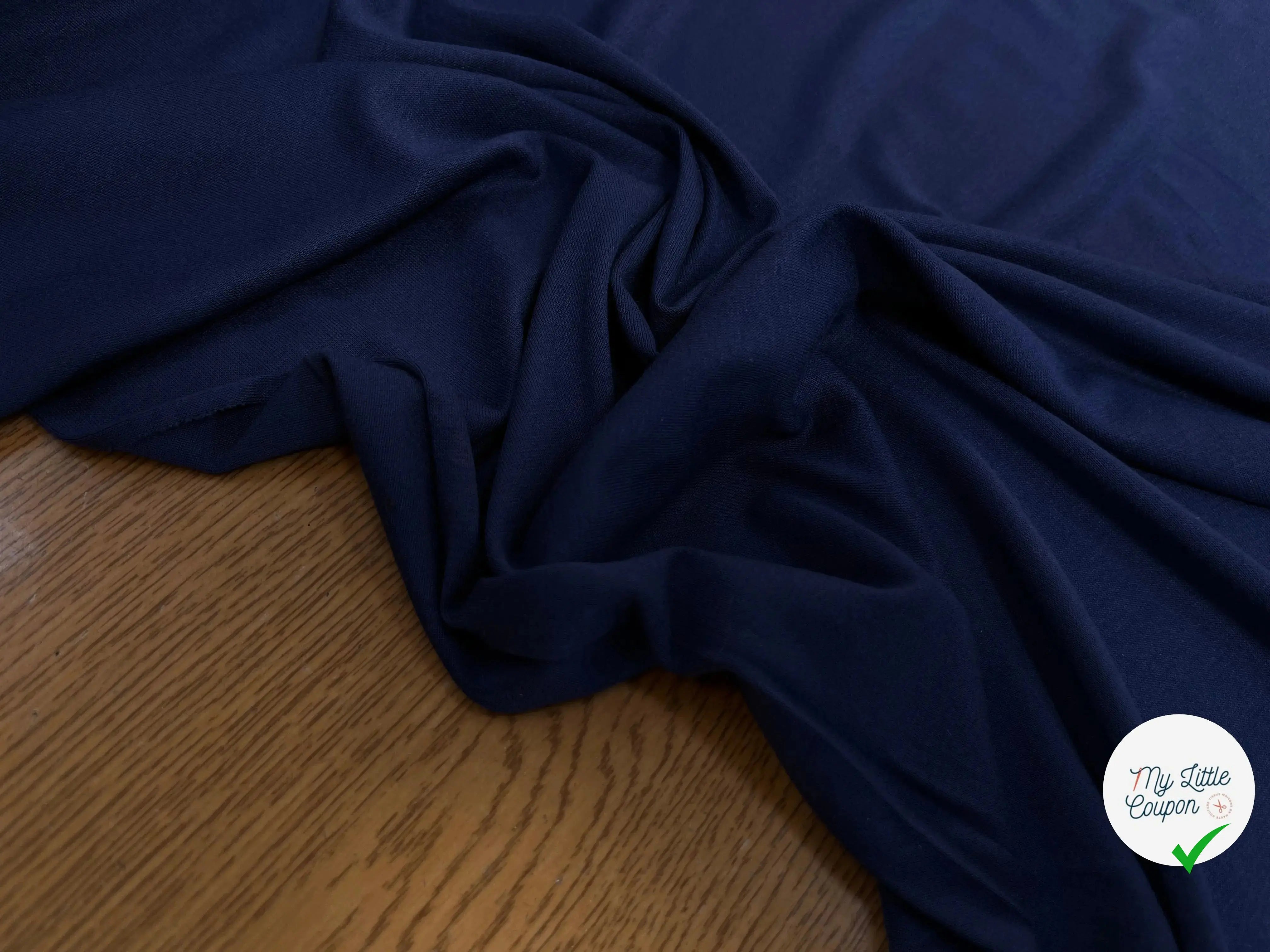 JERSEY DE COTON BLEU ROIS STRECH - My Little Coupon