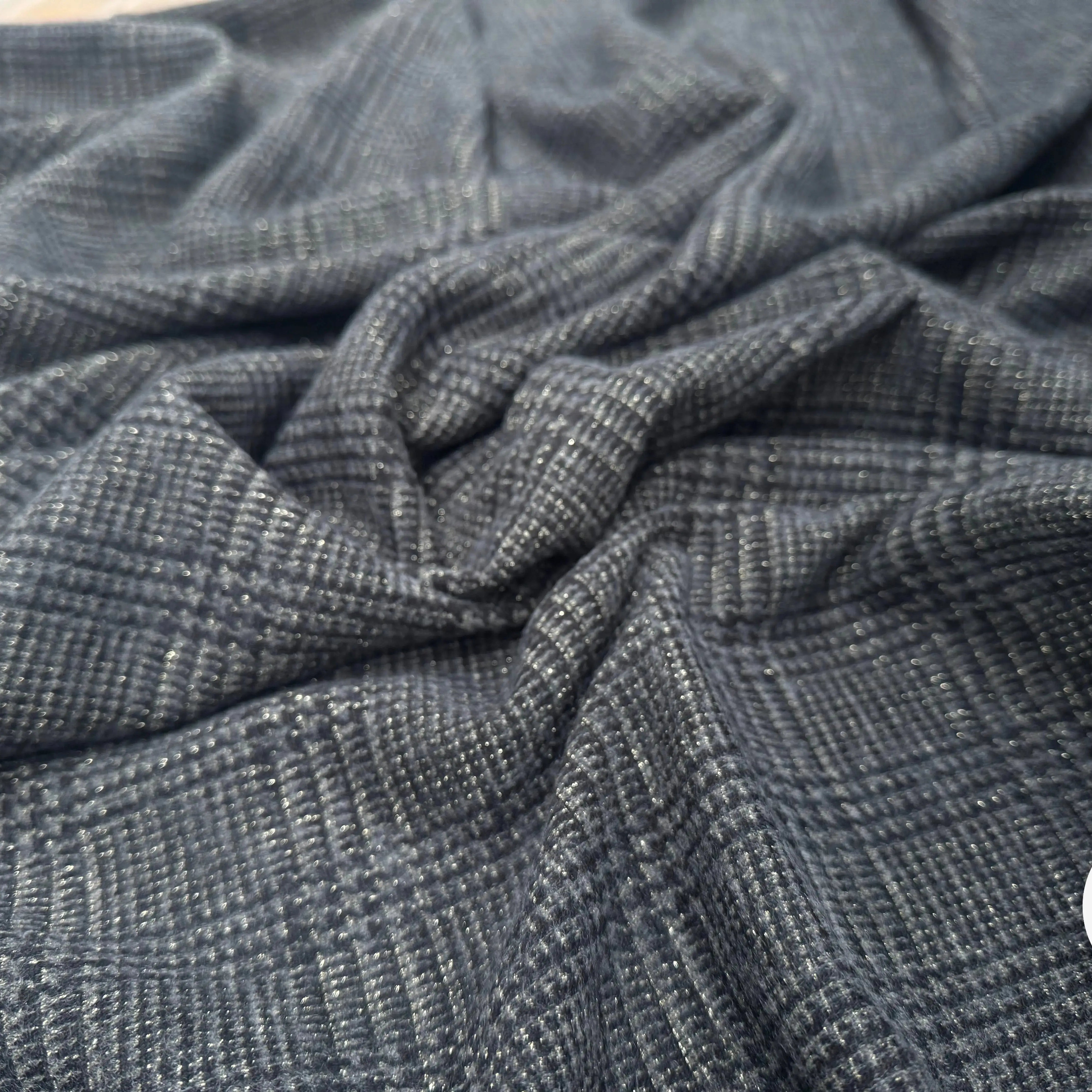 JERSEY DE LAINE PRINCE DE GALLES LUREX - My Little Coupon