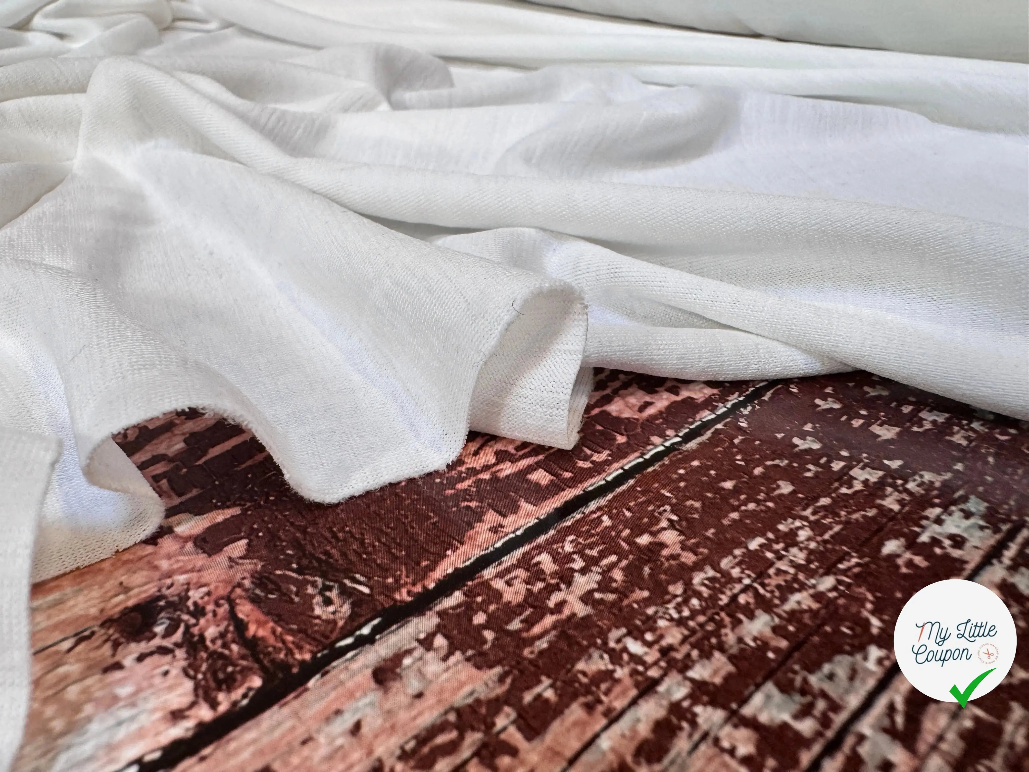 JERSEY JASPÉ FROID BLANC OFF WHITE - My Little Coupon