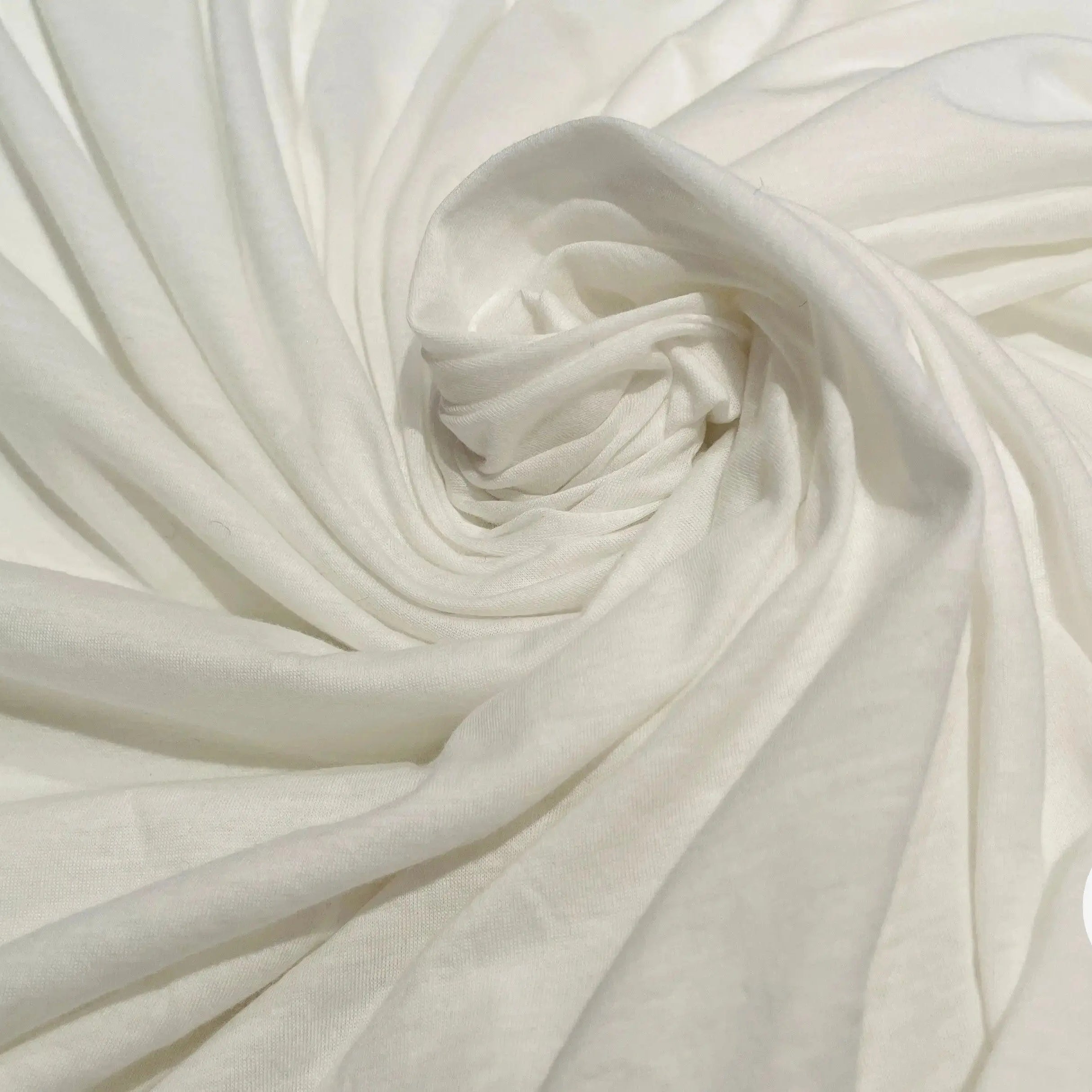 JERSEY T-SHIRT 100% COTON BLANC CASSÉ - My Little Coupon - tissu - coudre