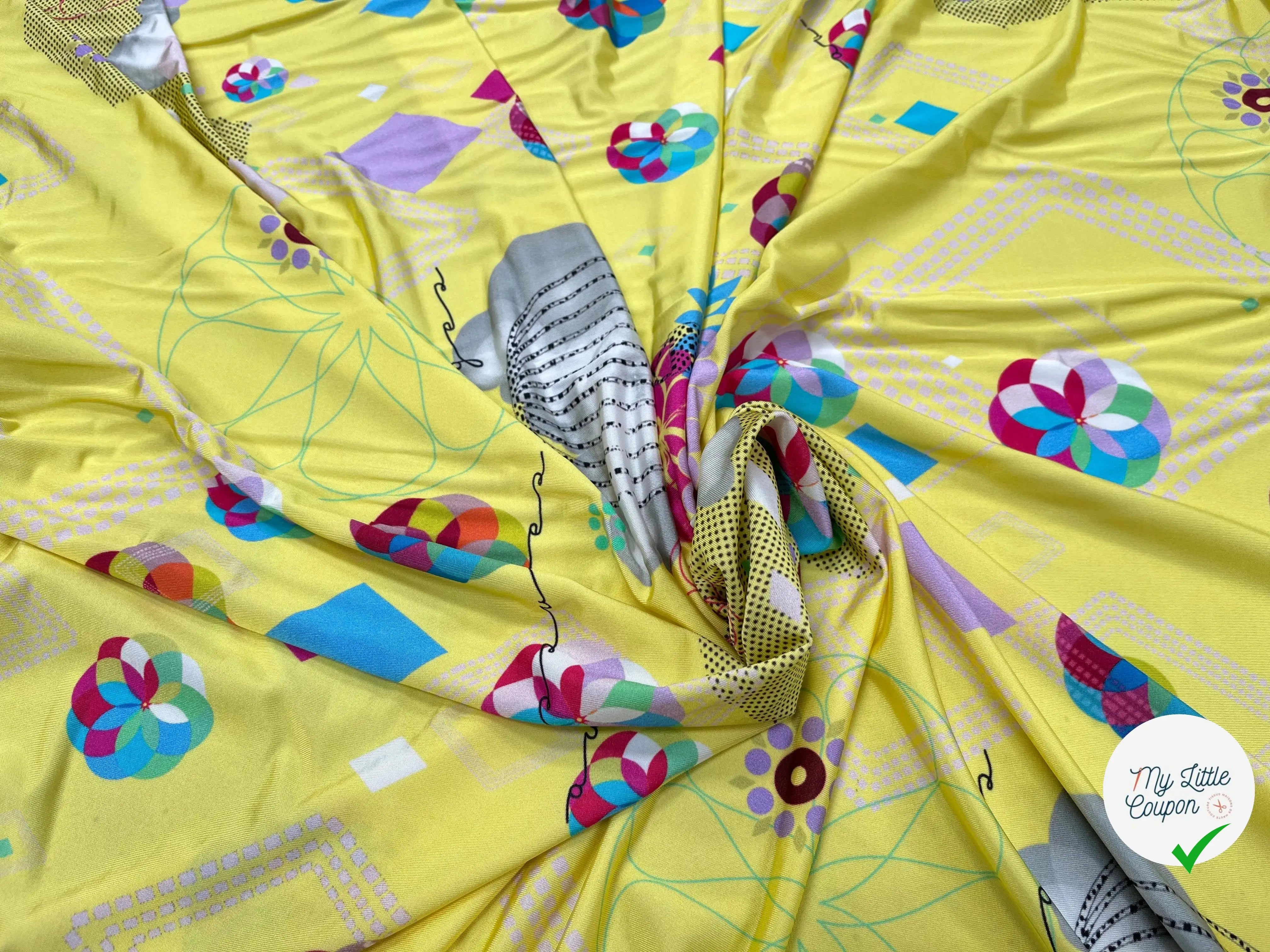 JERSEY VISCOSE FROIDE JAUNE - My Little Coupon