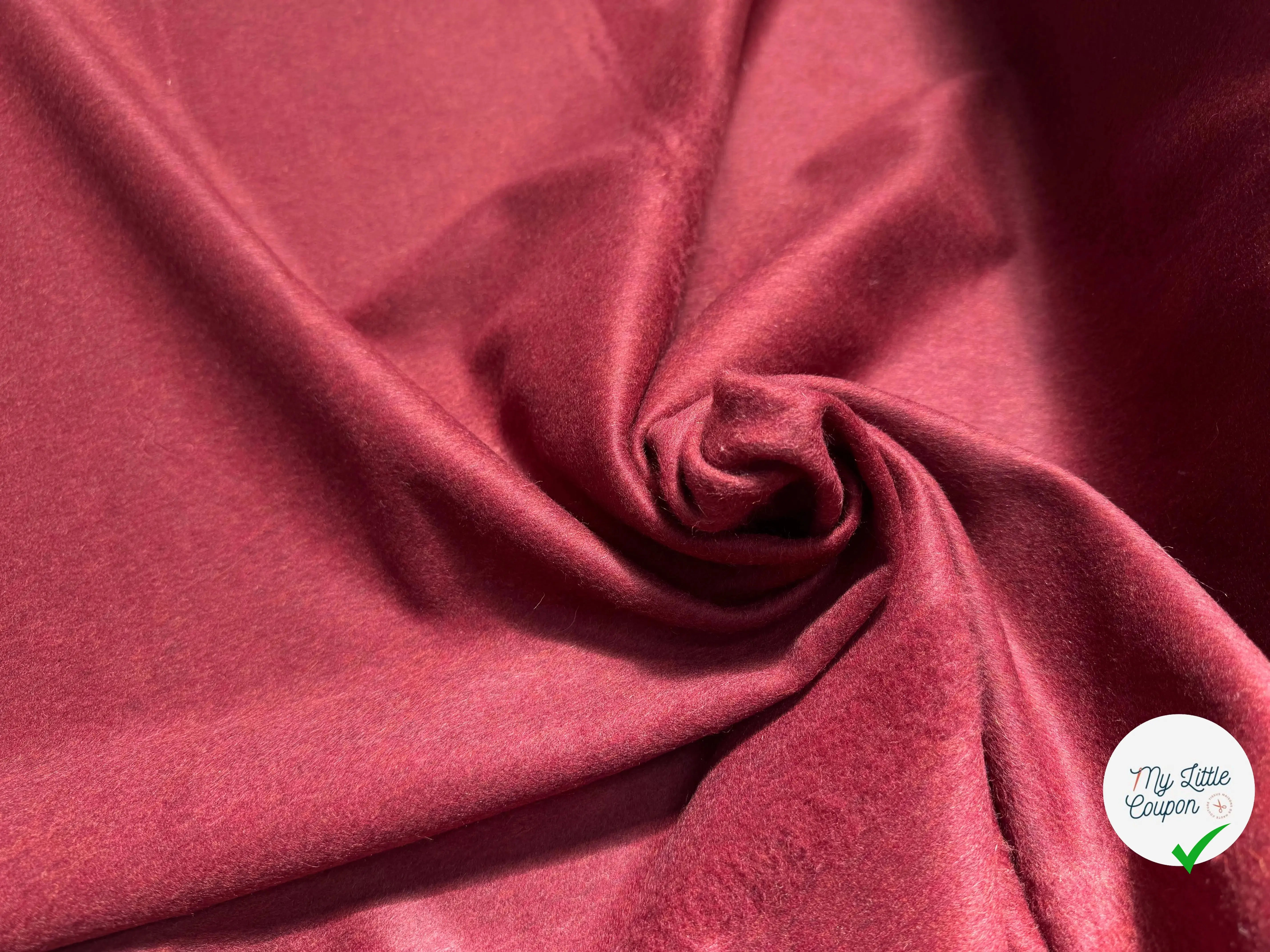 LAINAGE MANTEAU ALPAGA ROUGE ANGLAIS ULTRA CHIC - My Little Coupon