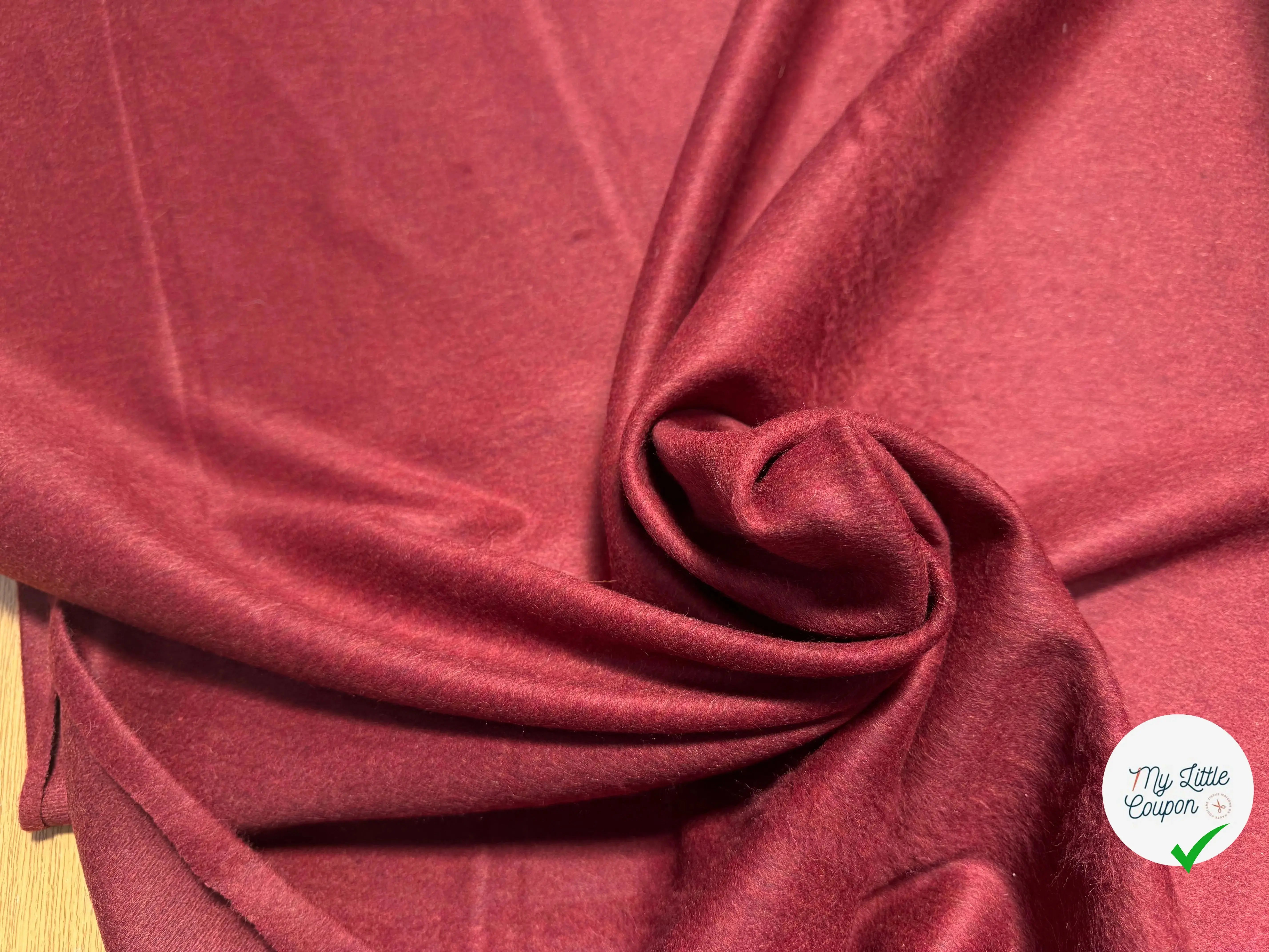 LAINAGE MANTEAU ALPAGA ROUGE ANGLAIS ULTRA CHIC - My Little Coupon