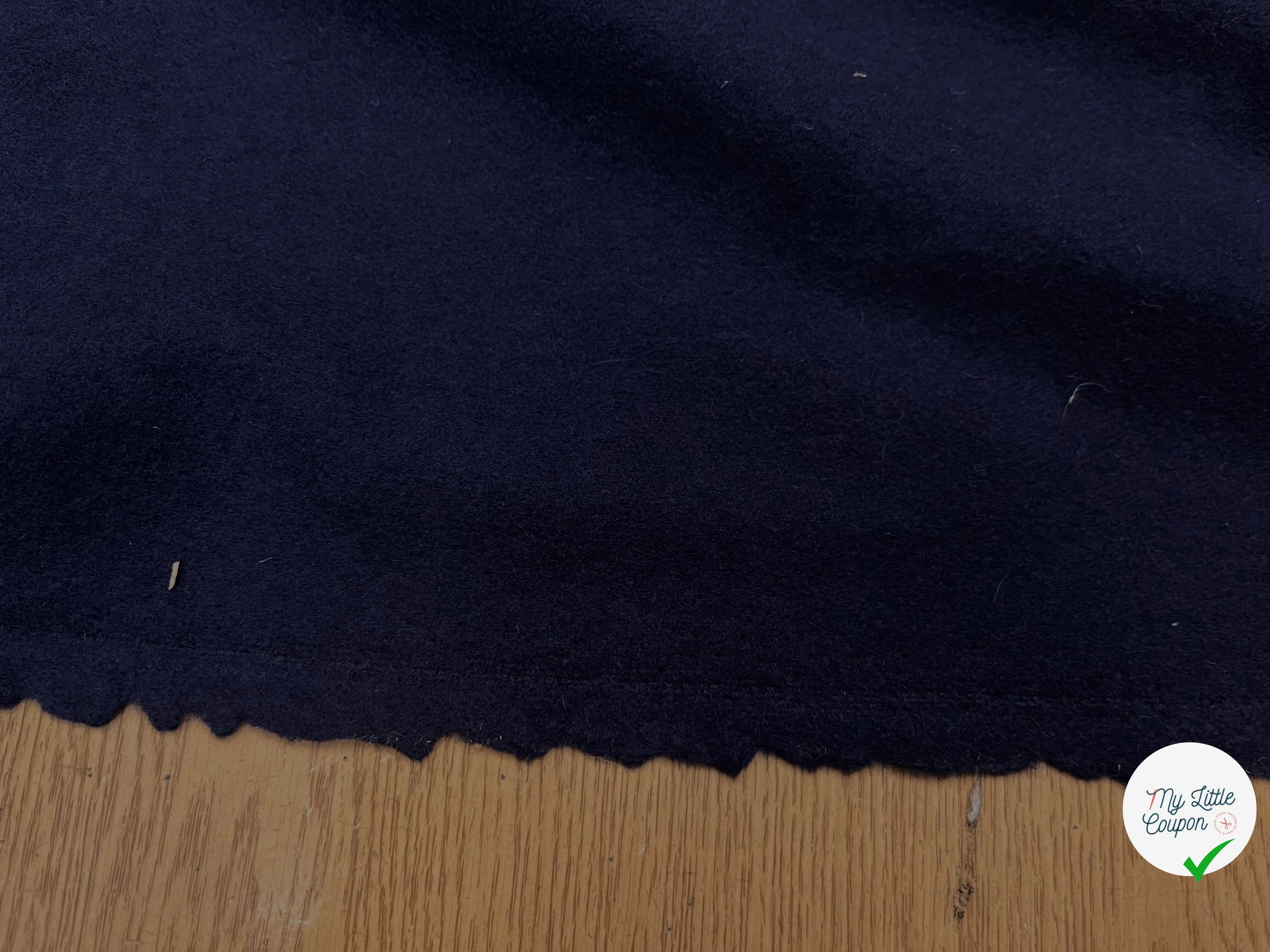 (Chute) LAINAGE MANTEAU BLEU FONCÉ 20% CASHMERE - My Little Coupon
