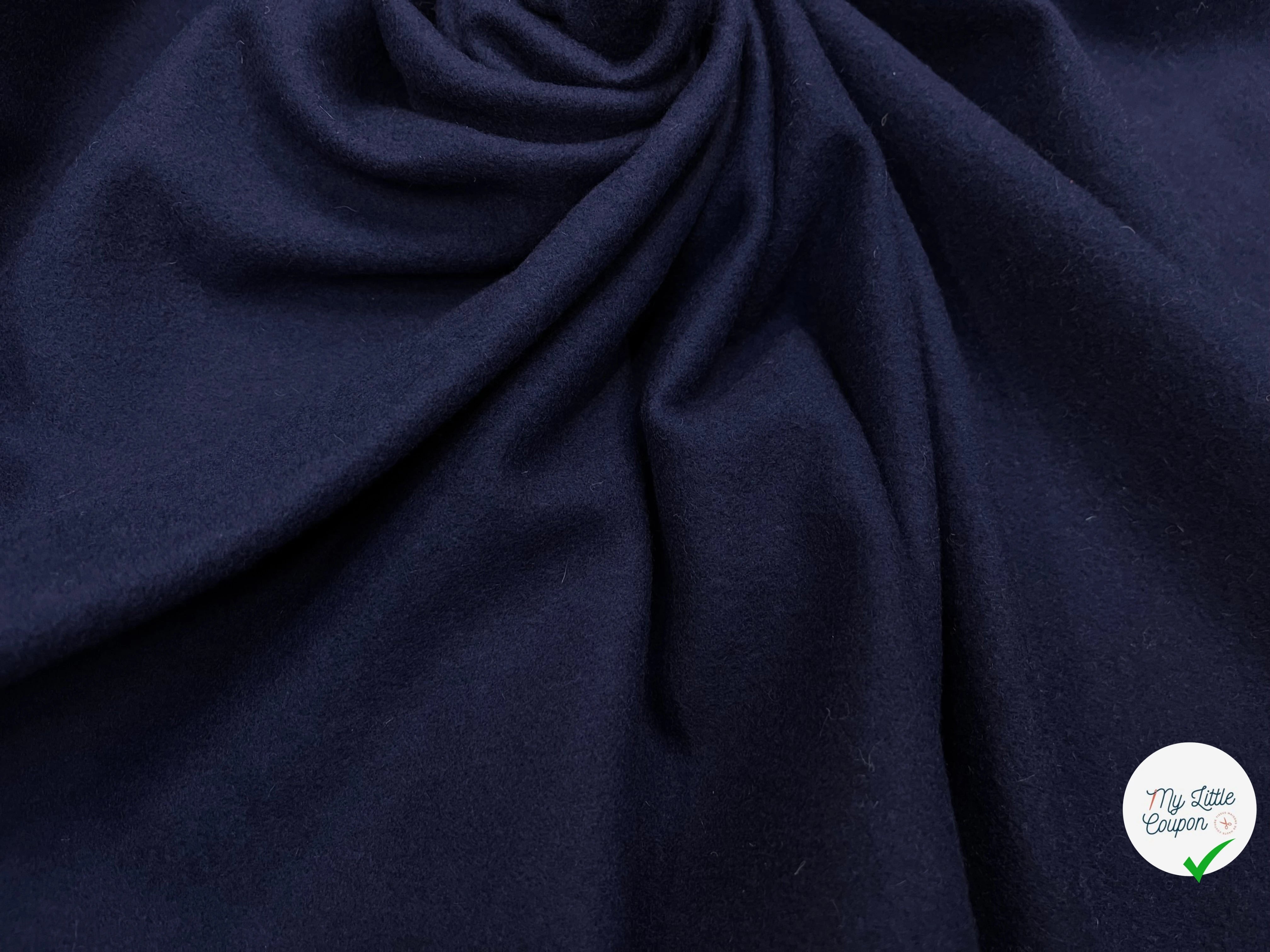 (Chute) LAINAGE MANTEAU BLEU FONCÉ 20% CASHMERE - My Little Coupon