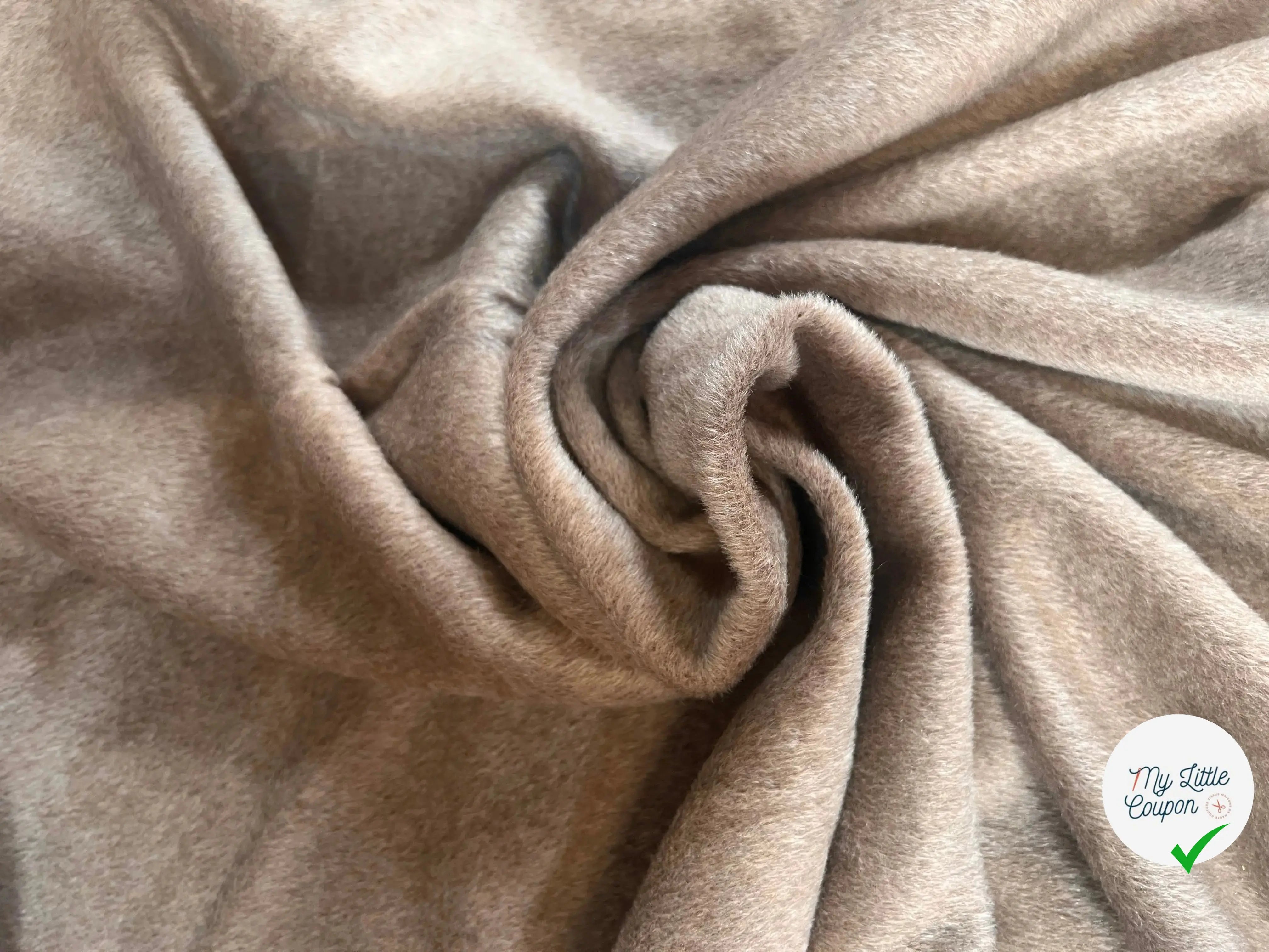 LAINAGE MOHAIR COFFEE CREAM POILS COURTS - My Little Coupon