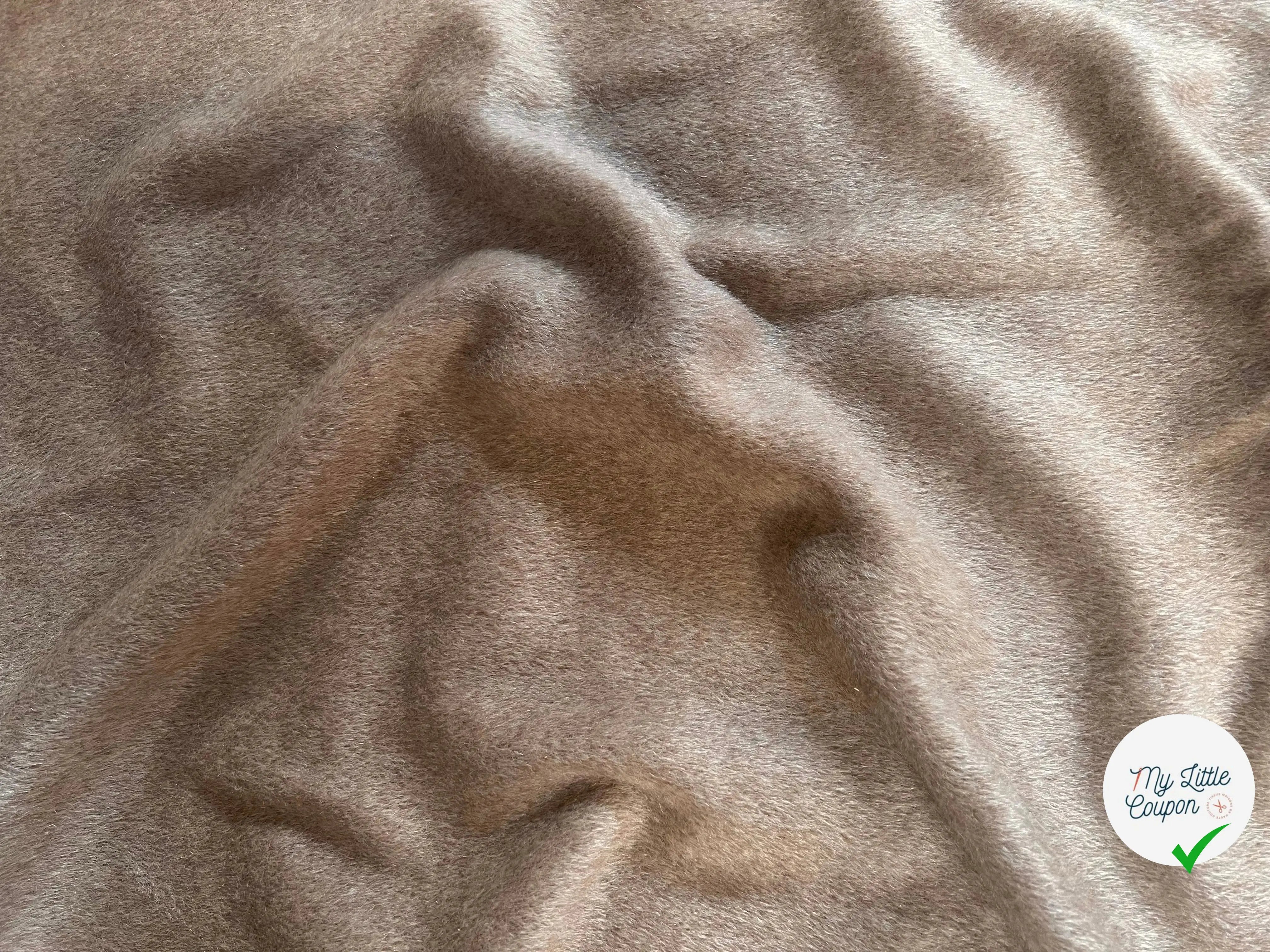 LAINAGE MOHAIR COFFEE CREAM POILS COURTS - My Little Coupon