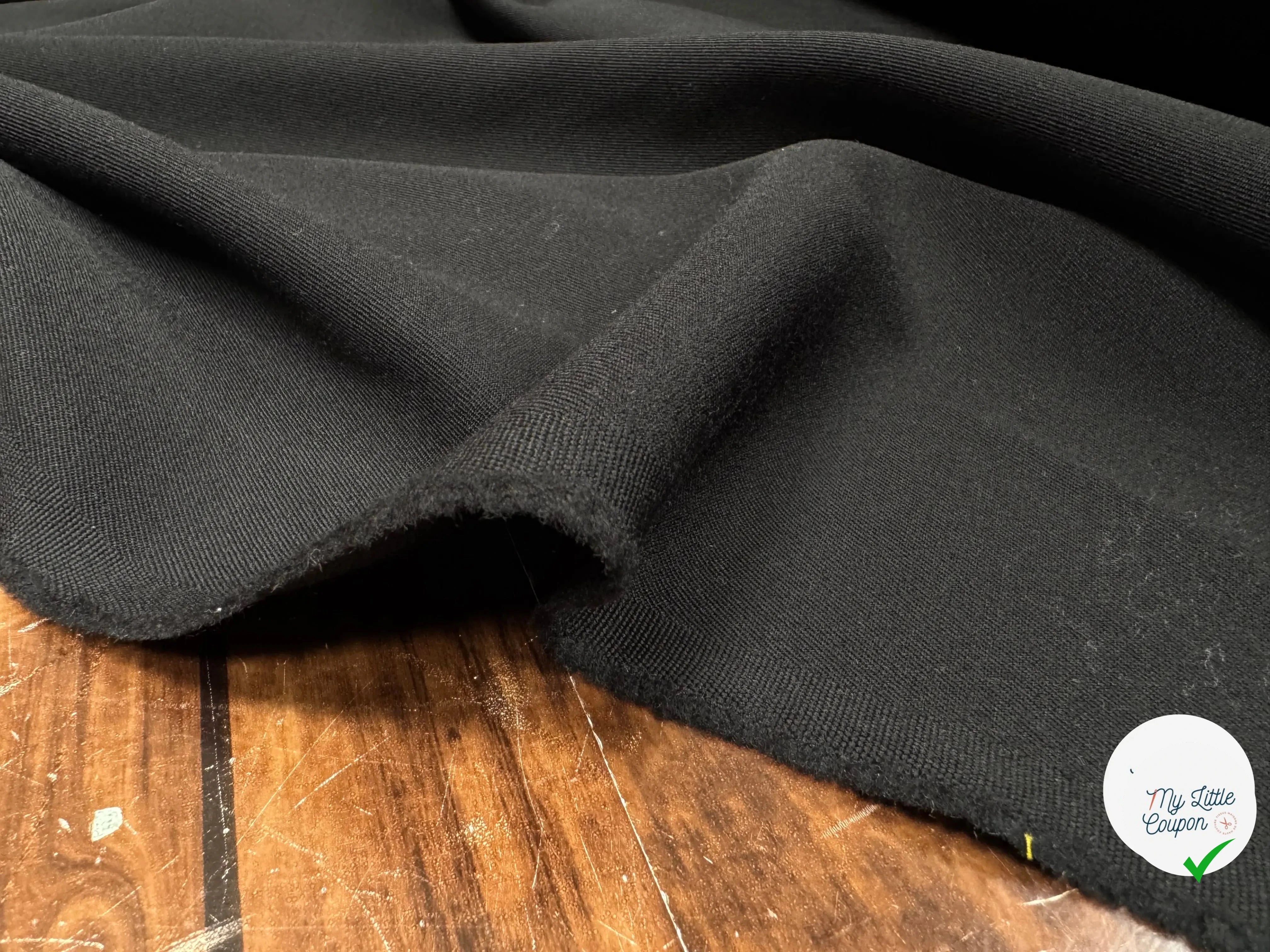 LOWER IMPACT WOOL GABARDINE, Black - My Little Coupon