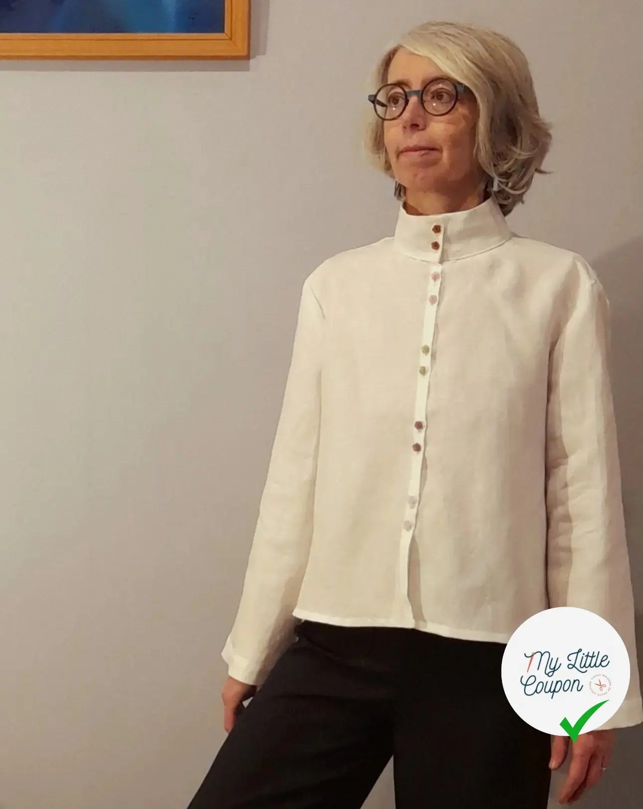LYOCELL 30% LIN BLANC CASSÉ - My Little Coupon