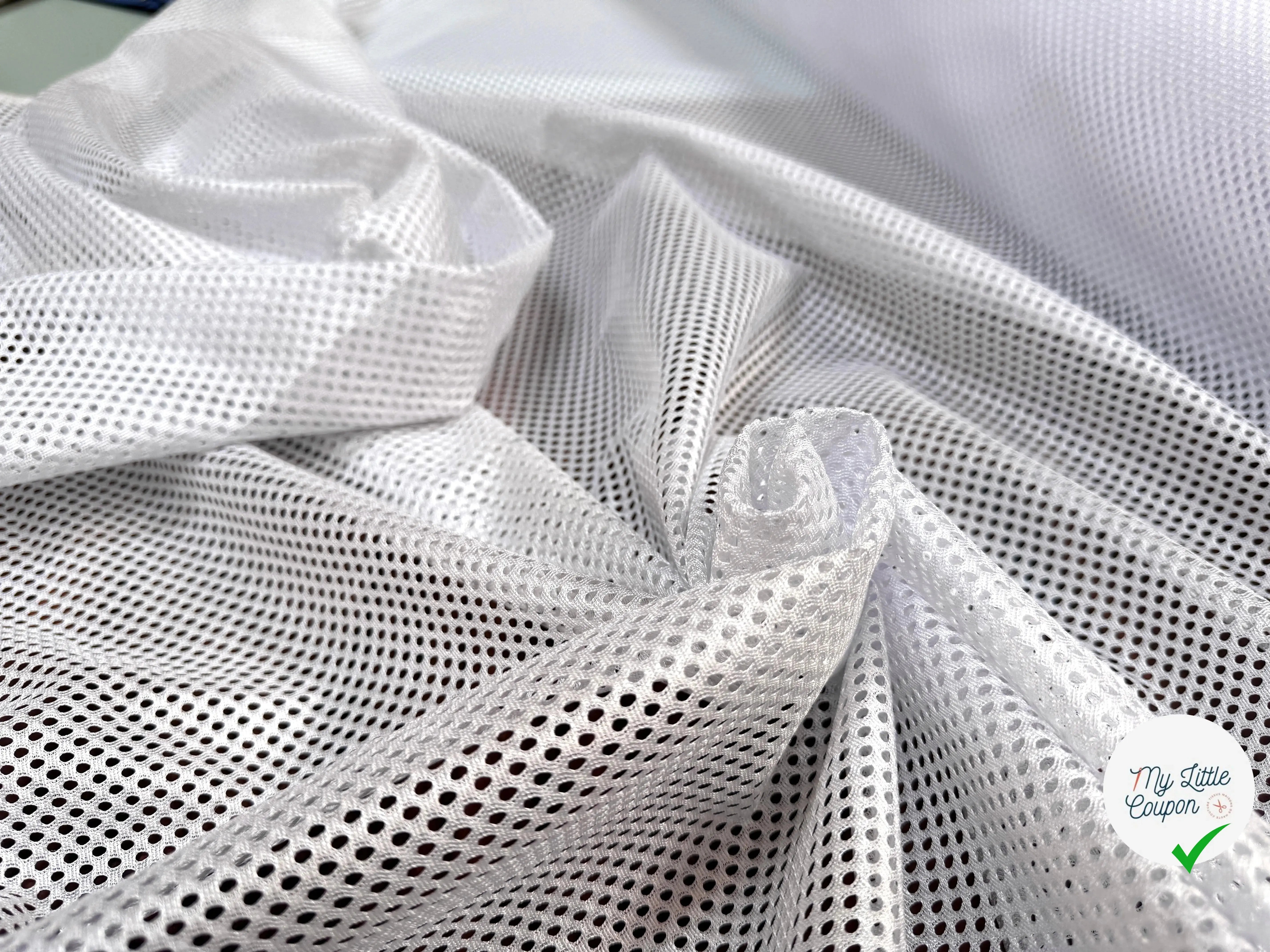 MAILLE PERFORÉE MESH BLANC - My Little Coupon