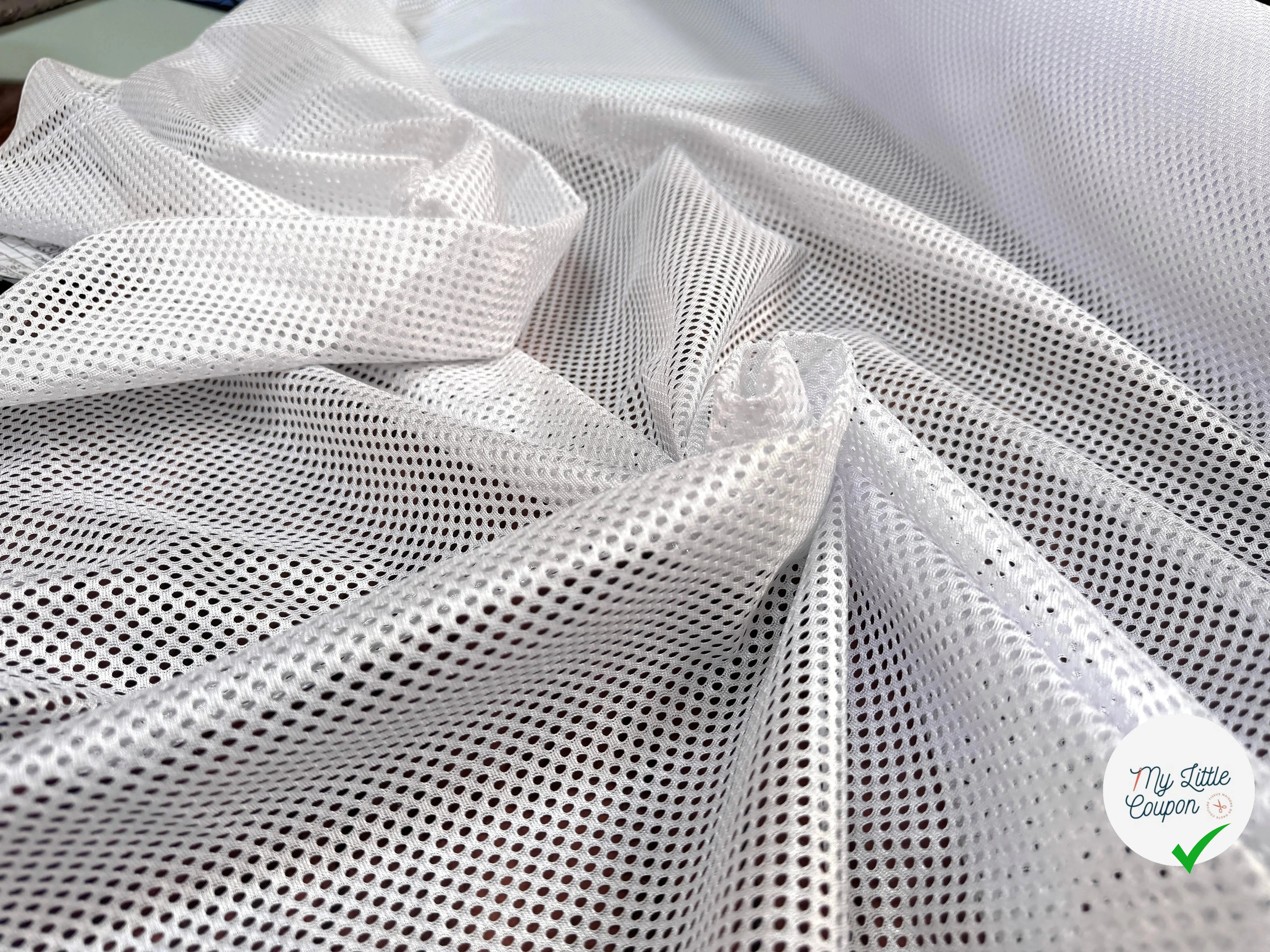 MAILLE PERFORÉE MESH BLANC - My Little Coupon